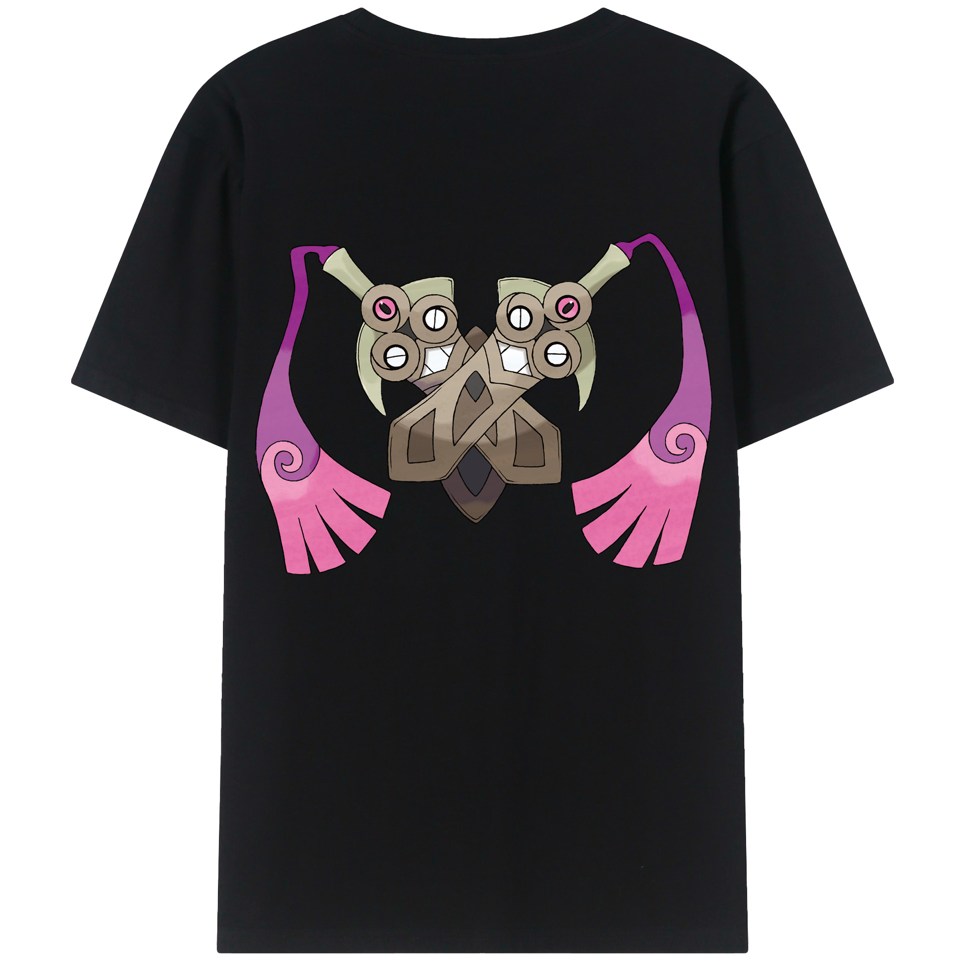 （画像用） ポケットモンスター Pokémon 綿100％ メンズ半袖Tシャツ（バックプリント） 通気性