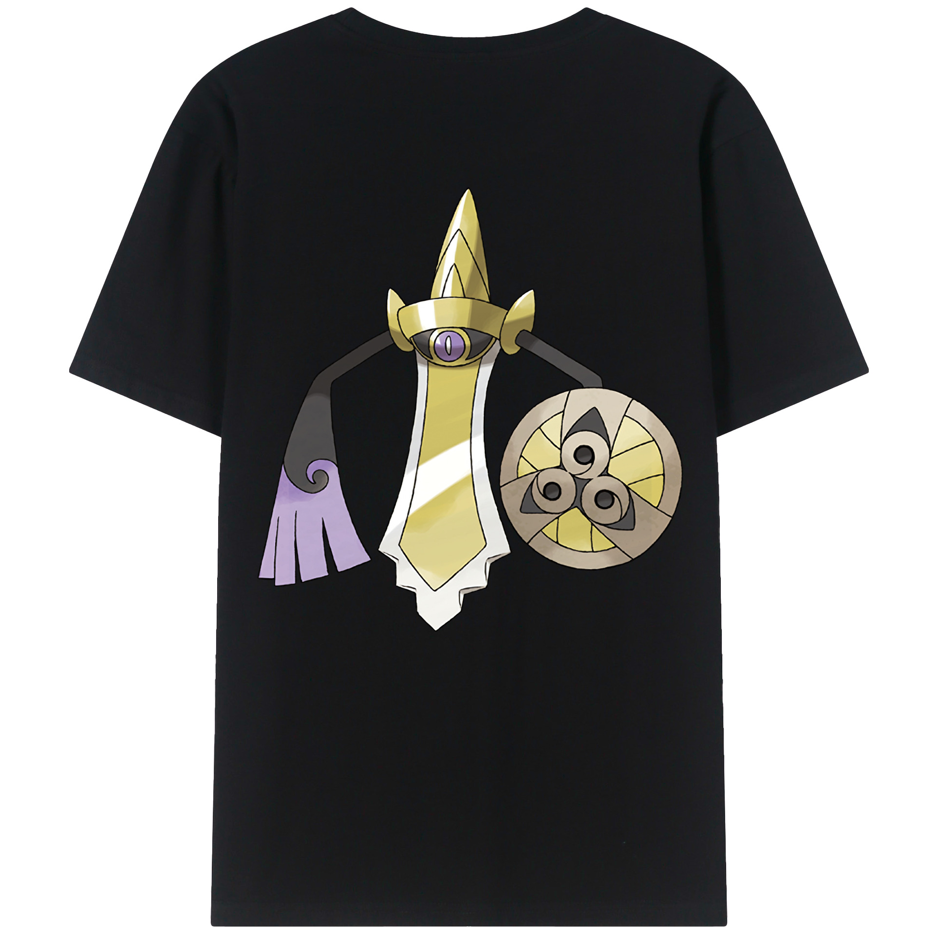 （画像用） ポケットモンスター Pokémon 綿100％ メンズ半袖Tシャツ（バックプリント） 通気性