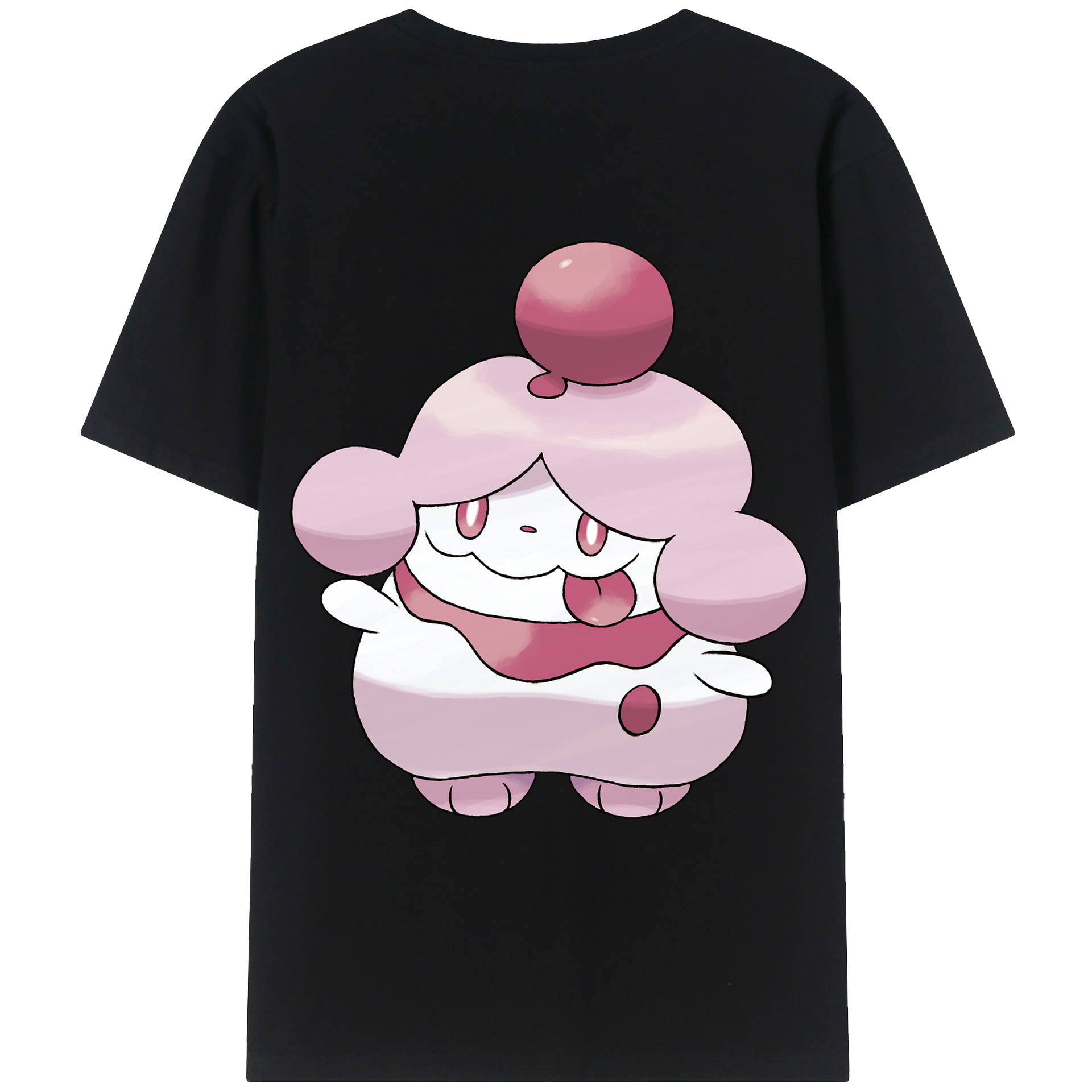 （画像用） ポケットモンスター Pokémon 綿100％ メンズ半袖Tシャツ（バックプリント） 通気性