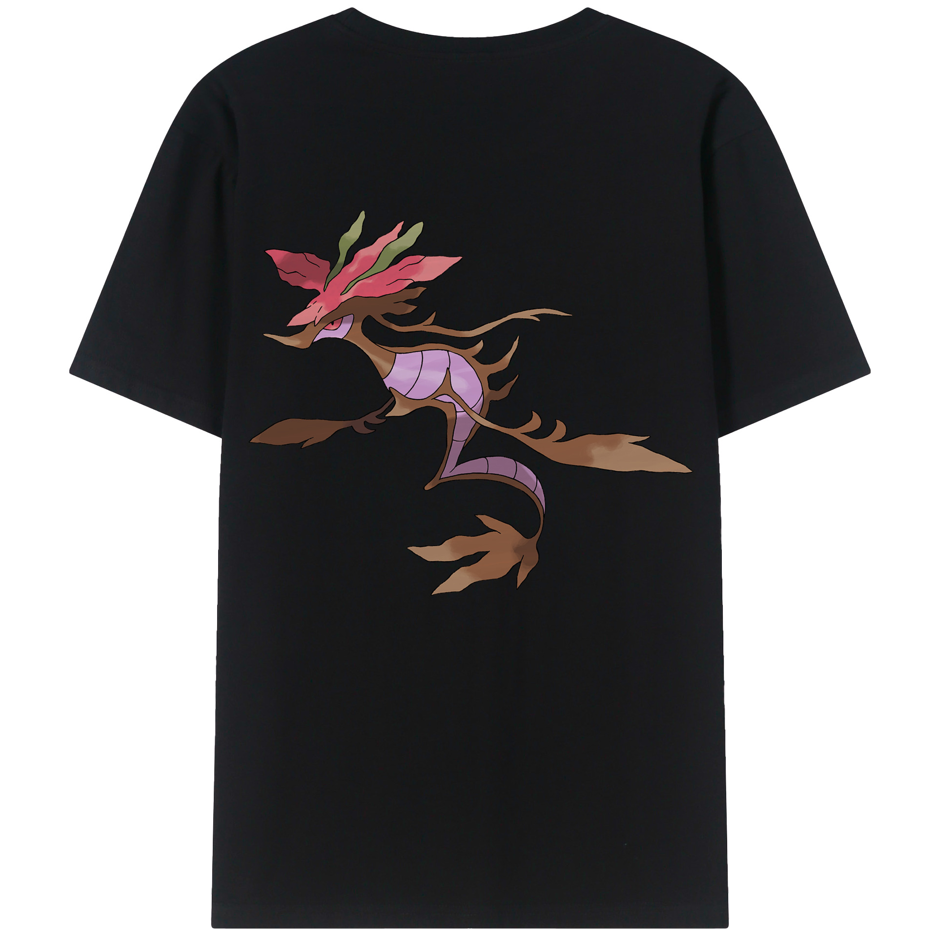 （画像用） ポケットモンスター Pokémon 綿100％ メンズ半袖Tシャツ（バックプリント） 通気性