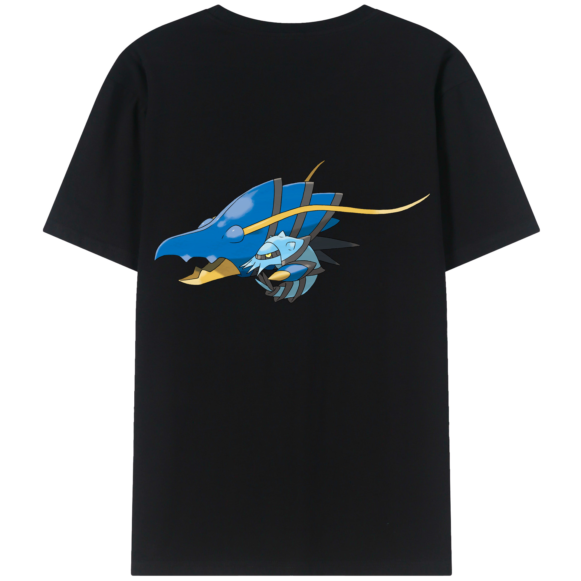 （画像用） ポケットモンスター Pokémon 綿100％ メンズ半袖Tシャツ（バックプリント） 通気性