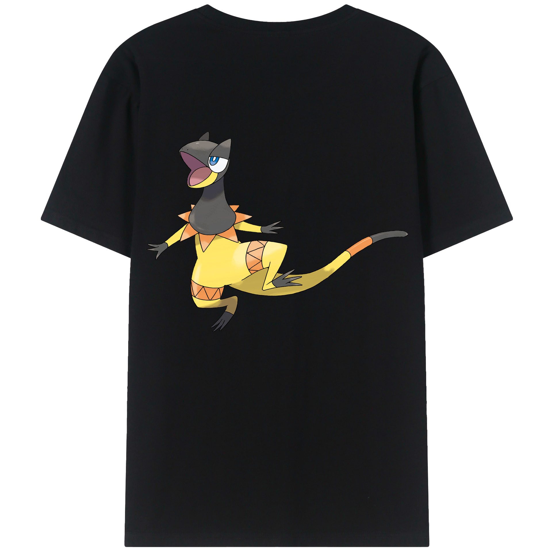 （画像用） ポケットモンスター Pokémon 綿100％ メンズ半袖Tシャツ（バックプリント） 通気性