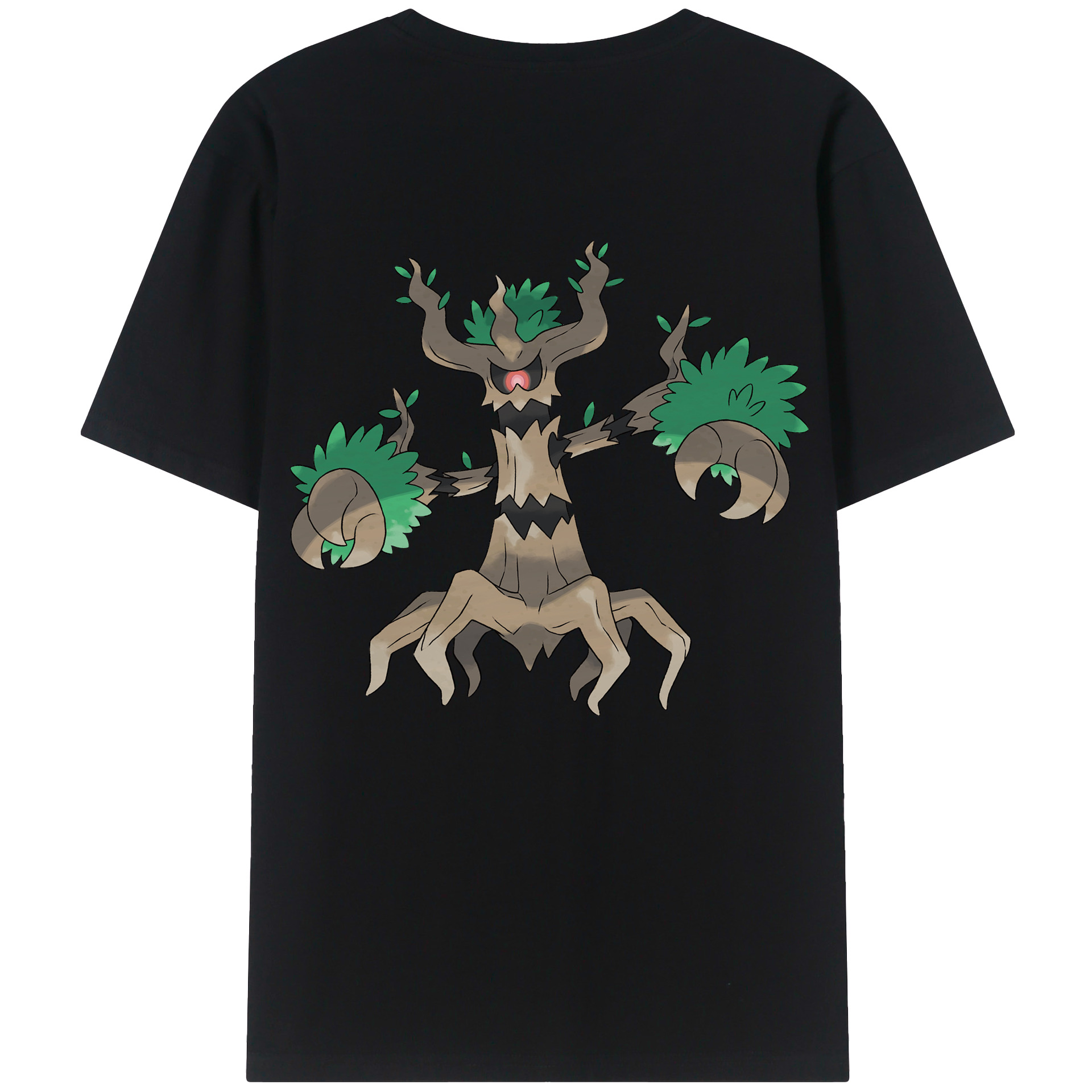 （画像用） ポケットモンスター Pokémon 綿100％ メンズ半袖Tシャツ（バックプリント） 通気性