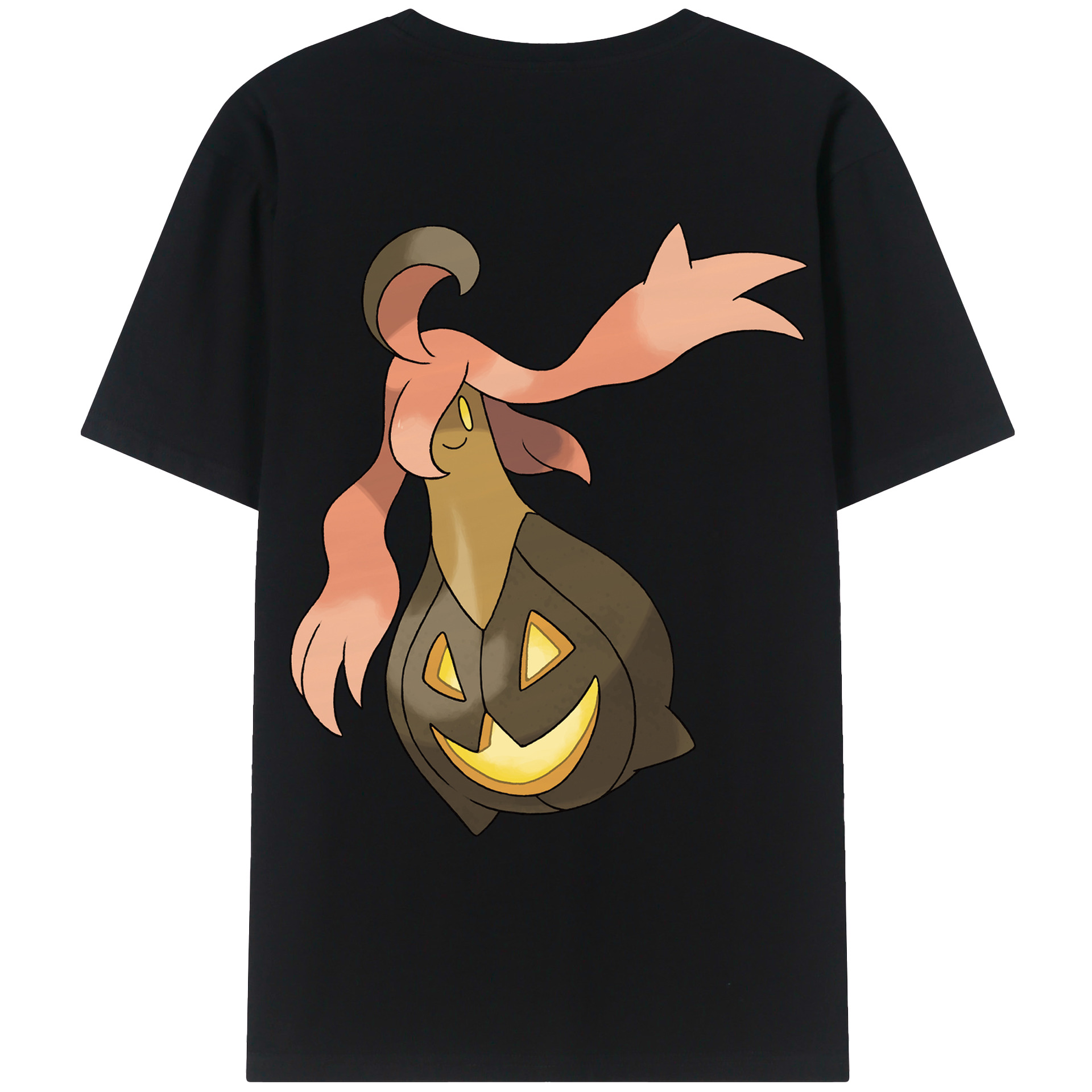 （画像用） ポケットモンスター Pokémon 綿100％ メンズ半袖Tシャツ（バックプリント） 通気性