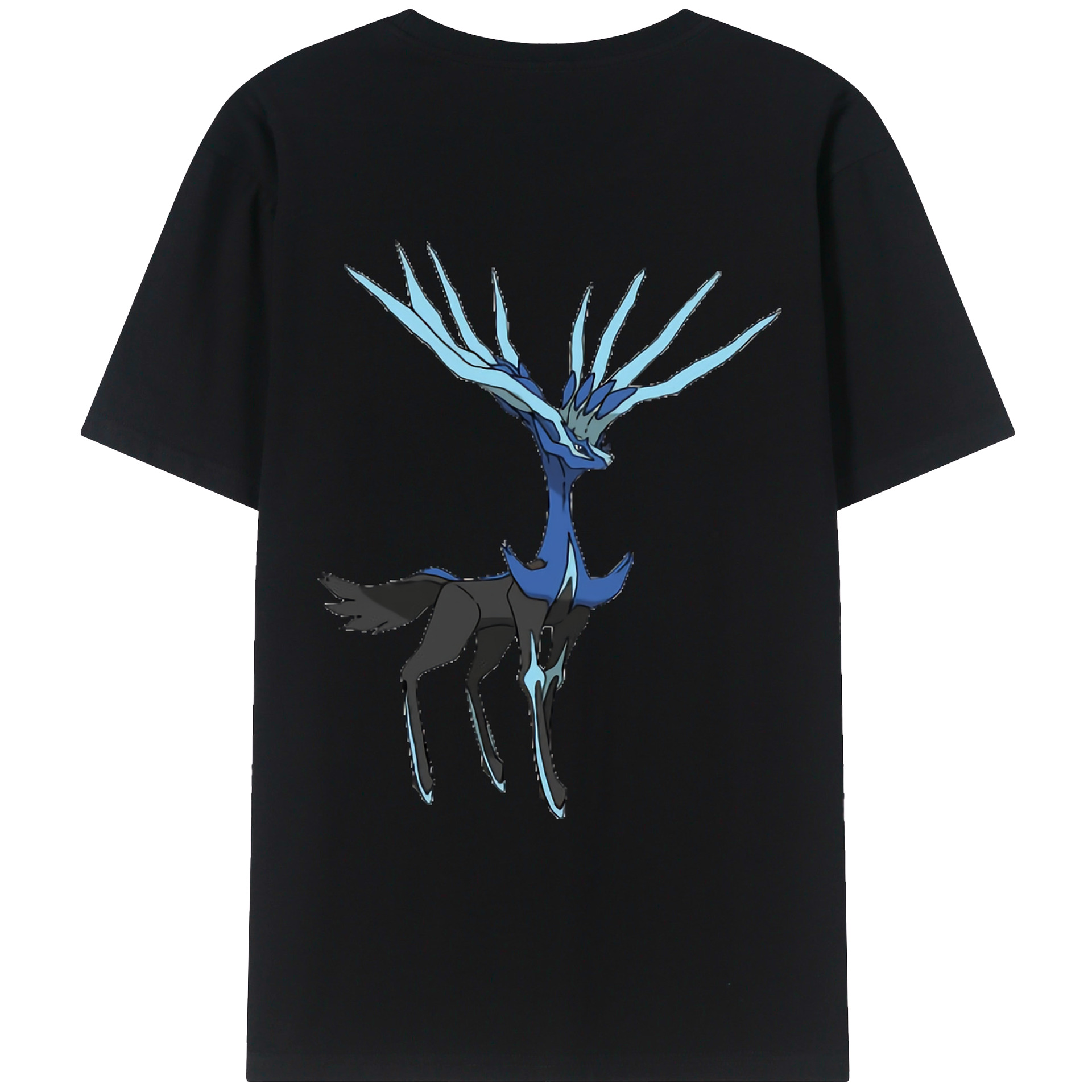 （画像用） ポケットモンスター Pokémon 綿100％ メンズ半袖Tシャツ（バックプリント） 通気性