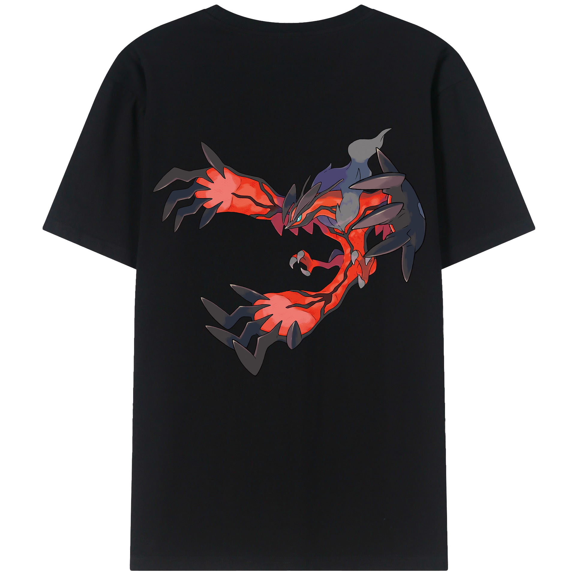 （画像用） ポケットモンスター Pokémon 綿100％ メンズ半袖Tシャツ（バックプリント） 通気性