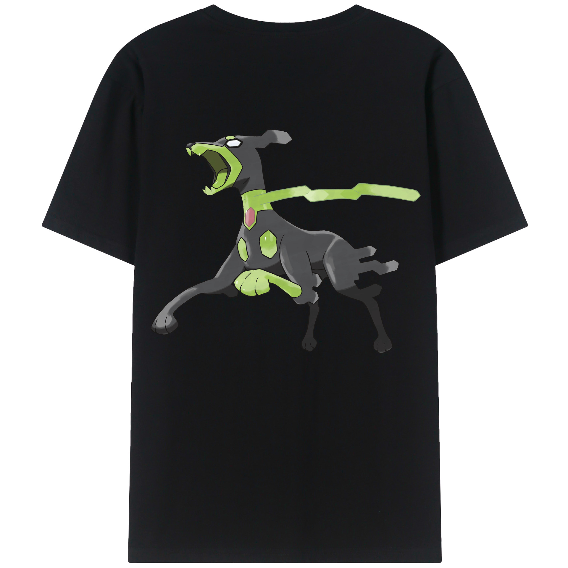 （画像用） ポケットモンスター Pokémon 綿100％ メンズ半袖Tシャツ（バックプリント） 通気性