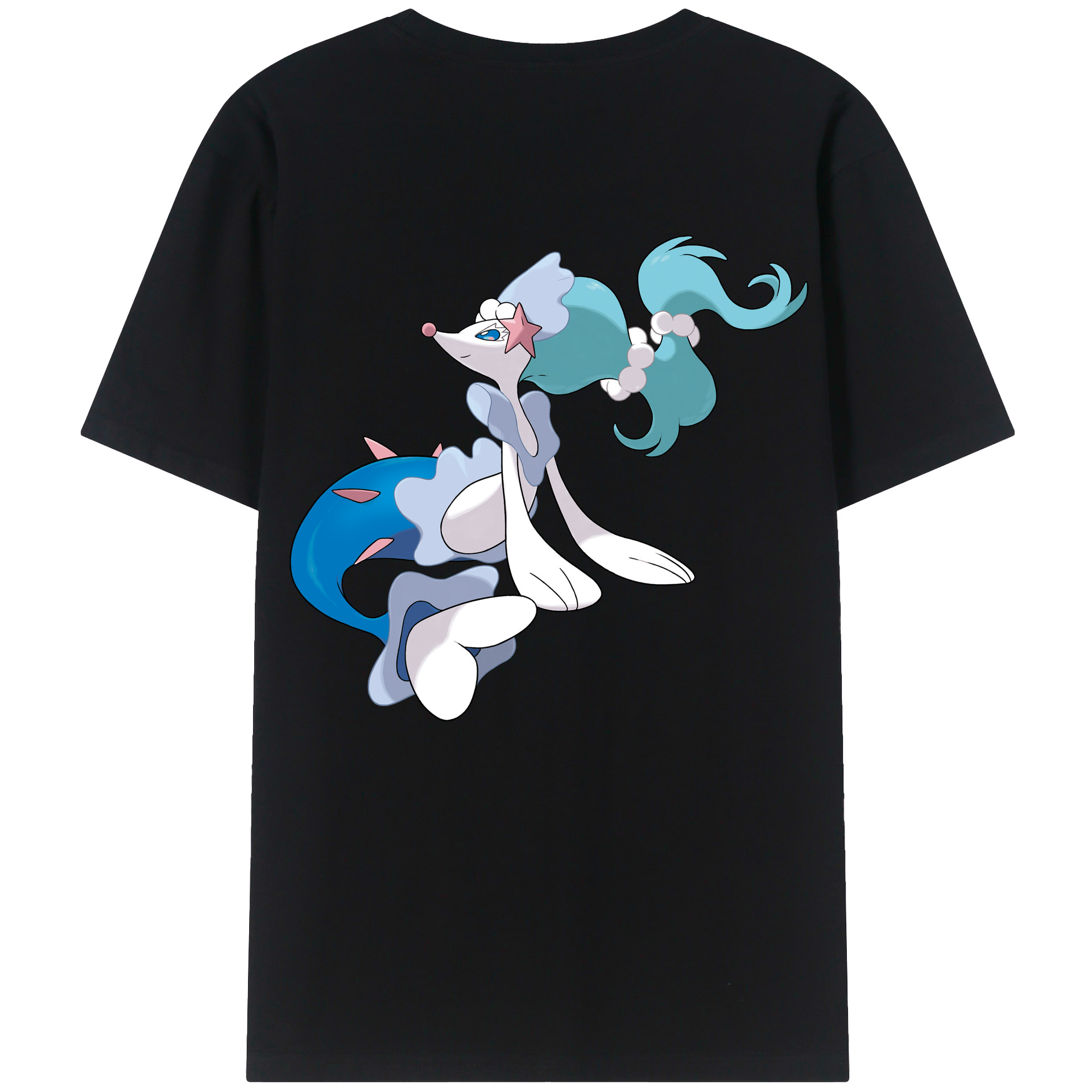 （画像用） ポケットモンスター Pokémon 綿100％ メンズ半袖Tシャツ（バックプリント） 通気性