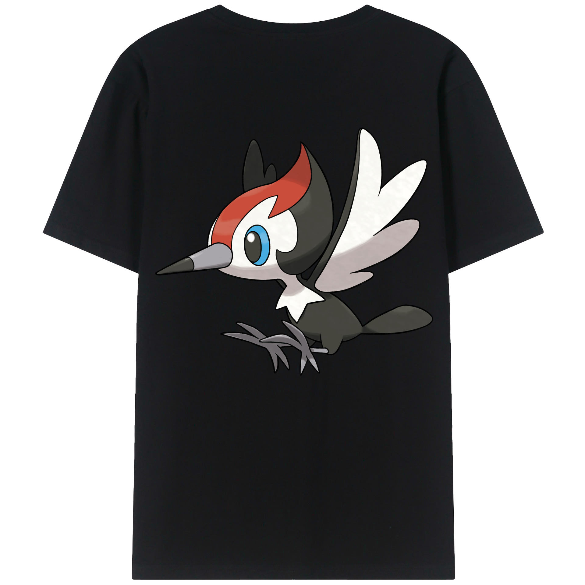 （画像用） ポケットモンスター Pokémon 綿100％ メンズ半袖Tシャツ（バックプリント） 通気性