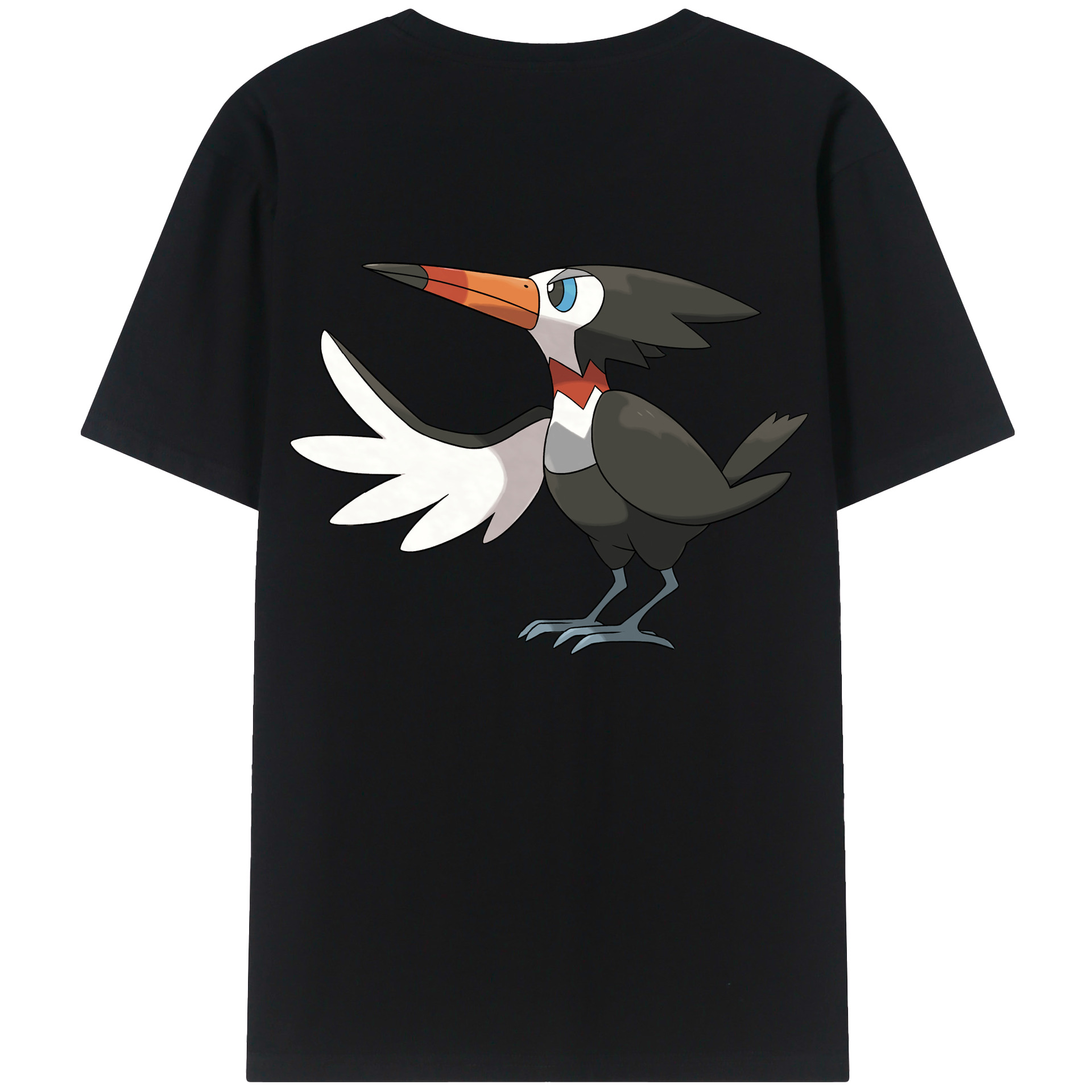 （画像用） ポケットモンスター Pokémon 綿100％ メンズ半袖Tシャツ（バックプリント） 通気性