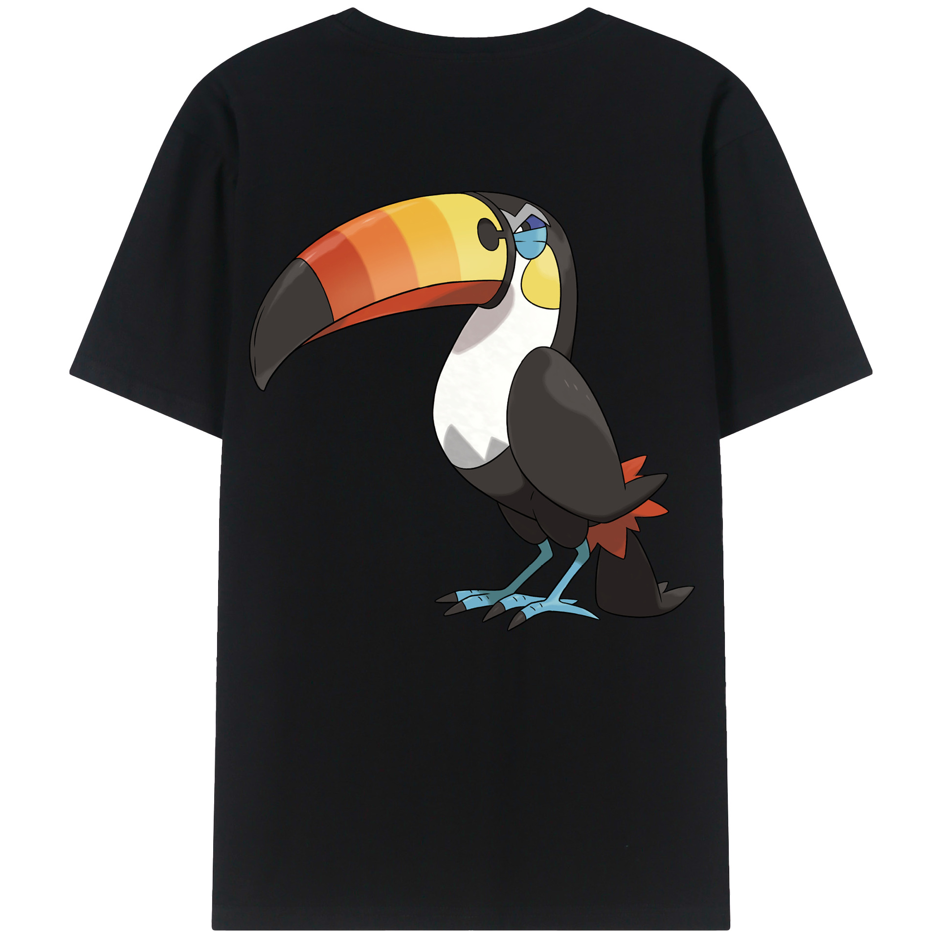 （画像用） ポケットモンスター Pokémon 綿100％ メンズ半袖Tシャツ（バックプリント） 通気性