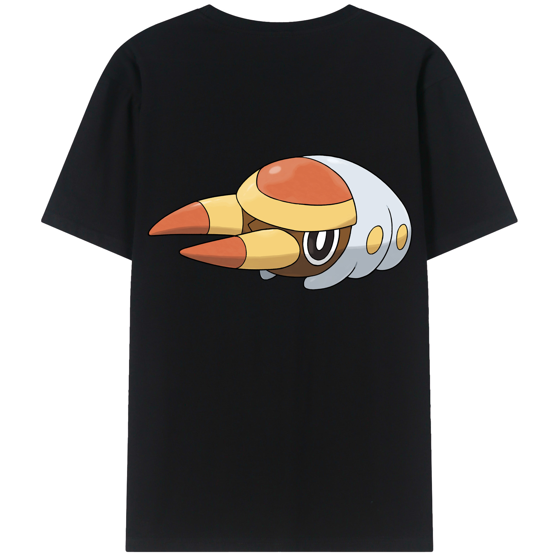 （画像用） ポケットモンスター Pokémon 綿100％ メンズ半袖Tシャツ（バックプリント） 通気性