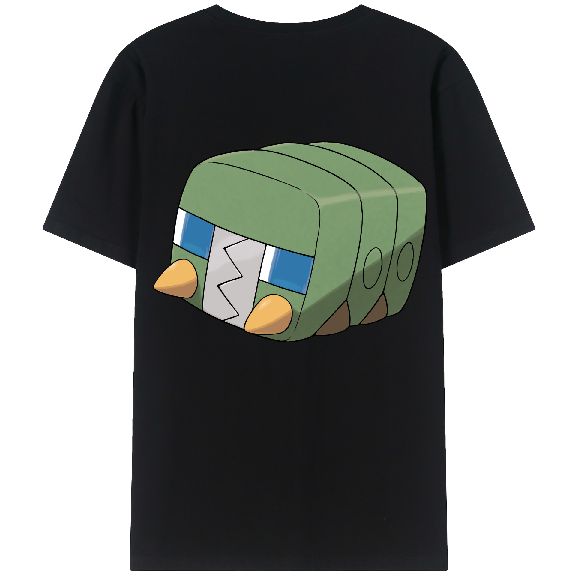 （画像用） ポケットモンスター Pokémon 綿100％ メンズ半袖Tシャツ（バックプリント） 通気性
