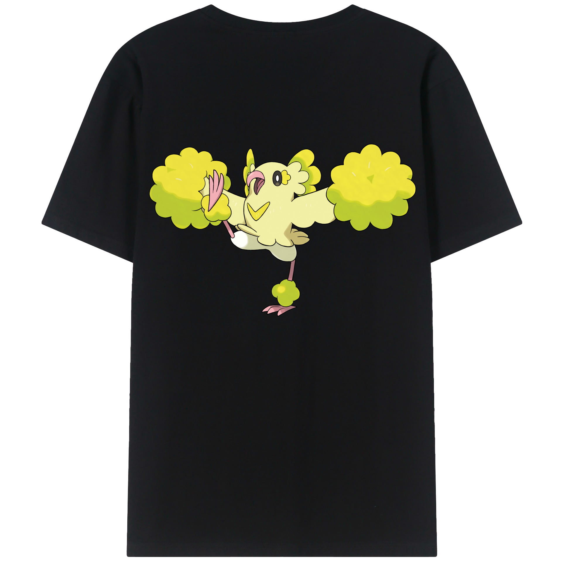 （画像用） ポケットモンスター Pokémon 綿100％ メンズ半袖Tシャツ（バックプリント） 通気性