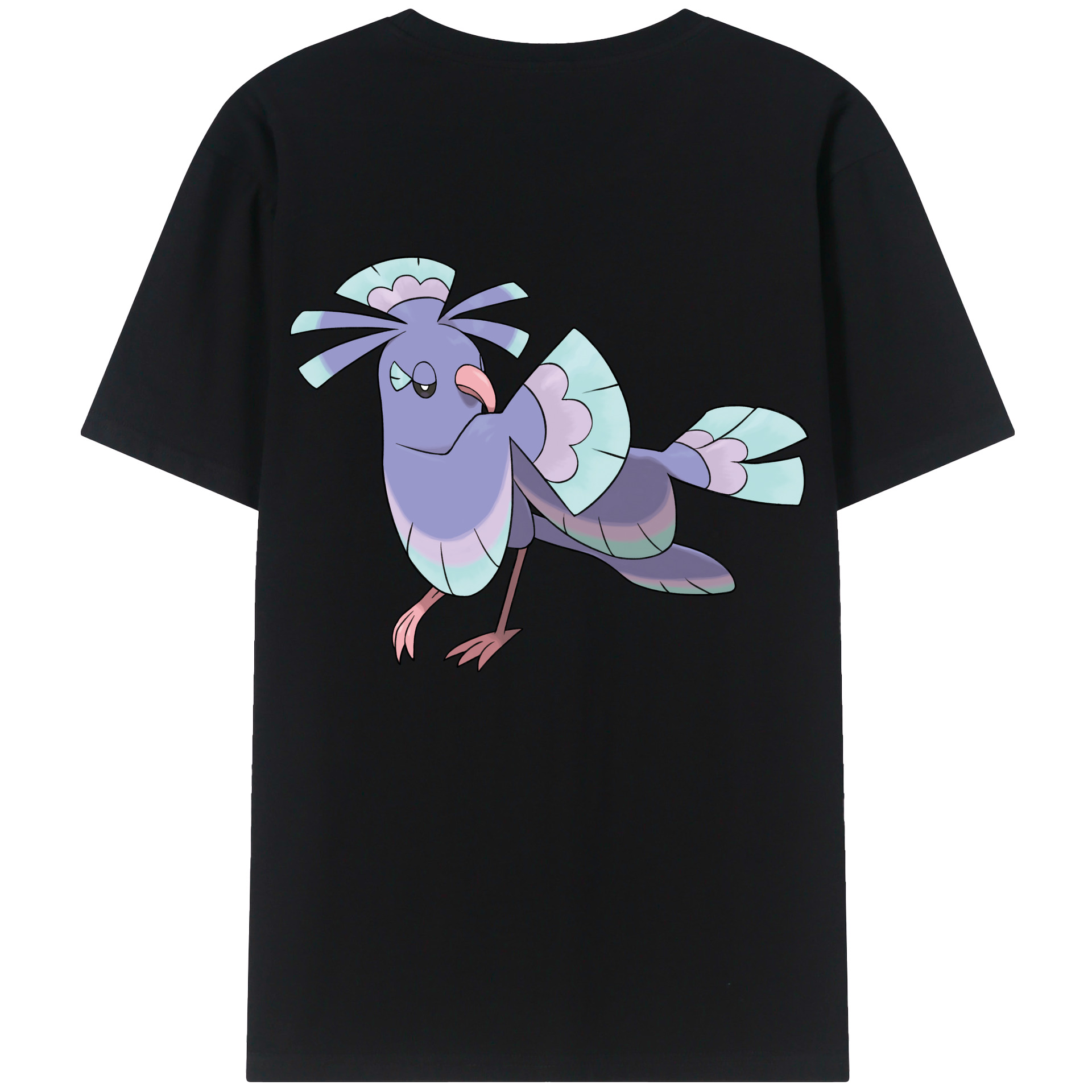 （画像用） ポケットモンスター Pokémon 綿100％ メンズ半袖Tシャツ（バックプリント） 通気性