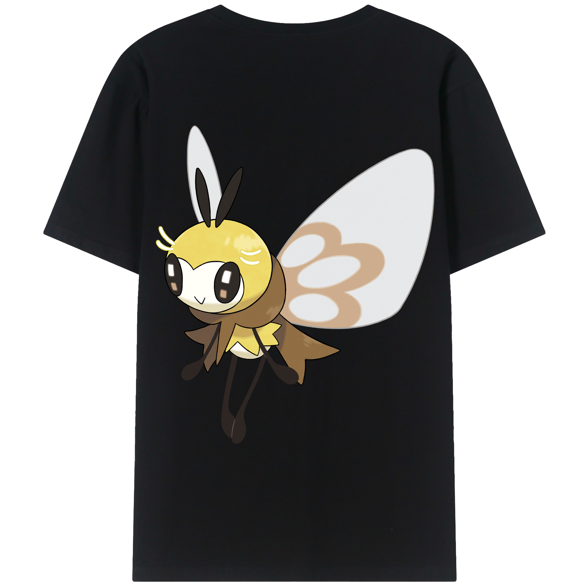 （画像用） ポケットモンスター Pokémon 綿100％ メンズ半袖Tシャツ（バックプリント） 通気性