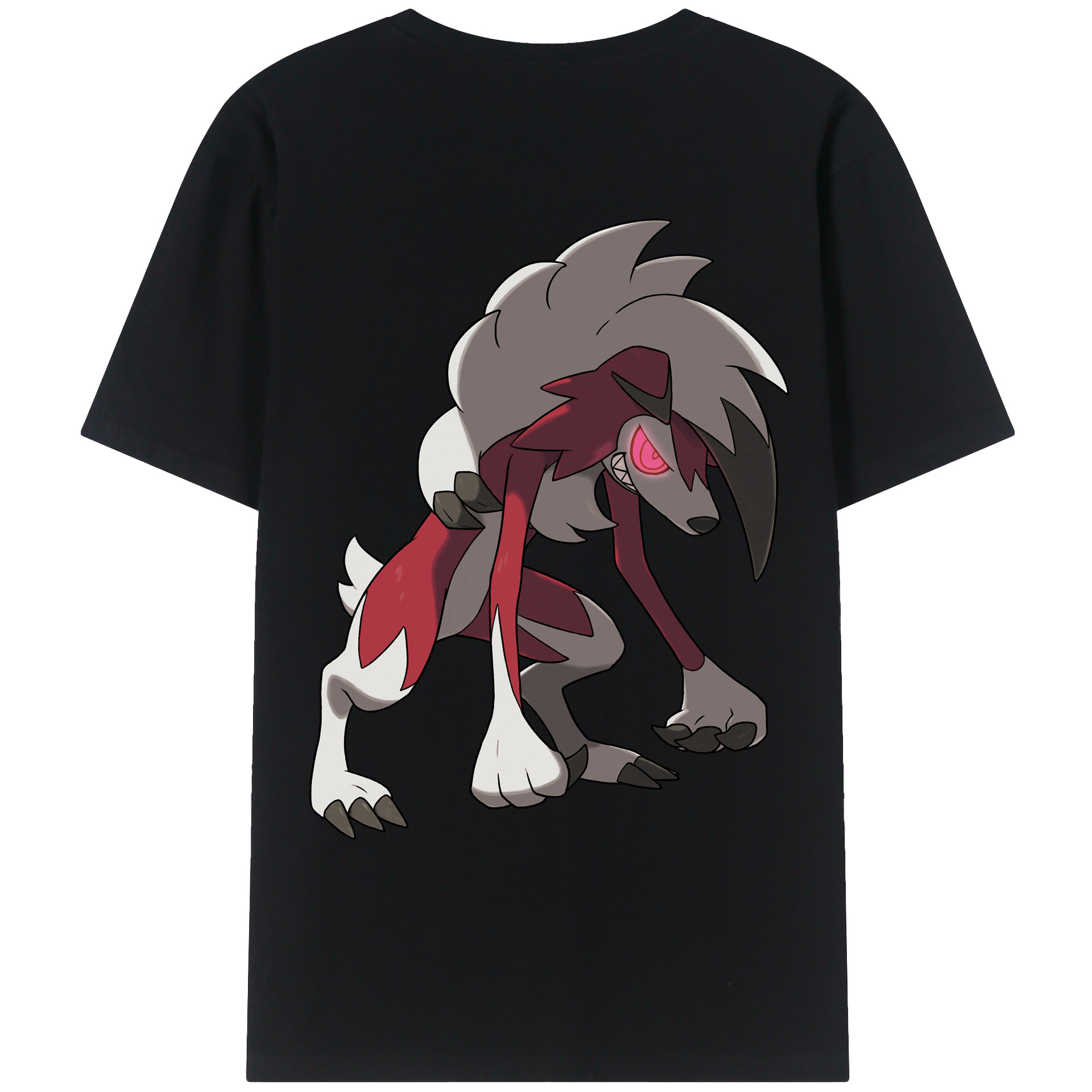 （画像用） ポケットモンスター Pokémon 綿100％ メンズ半袖Tシャツ（バックプリント） 通気性