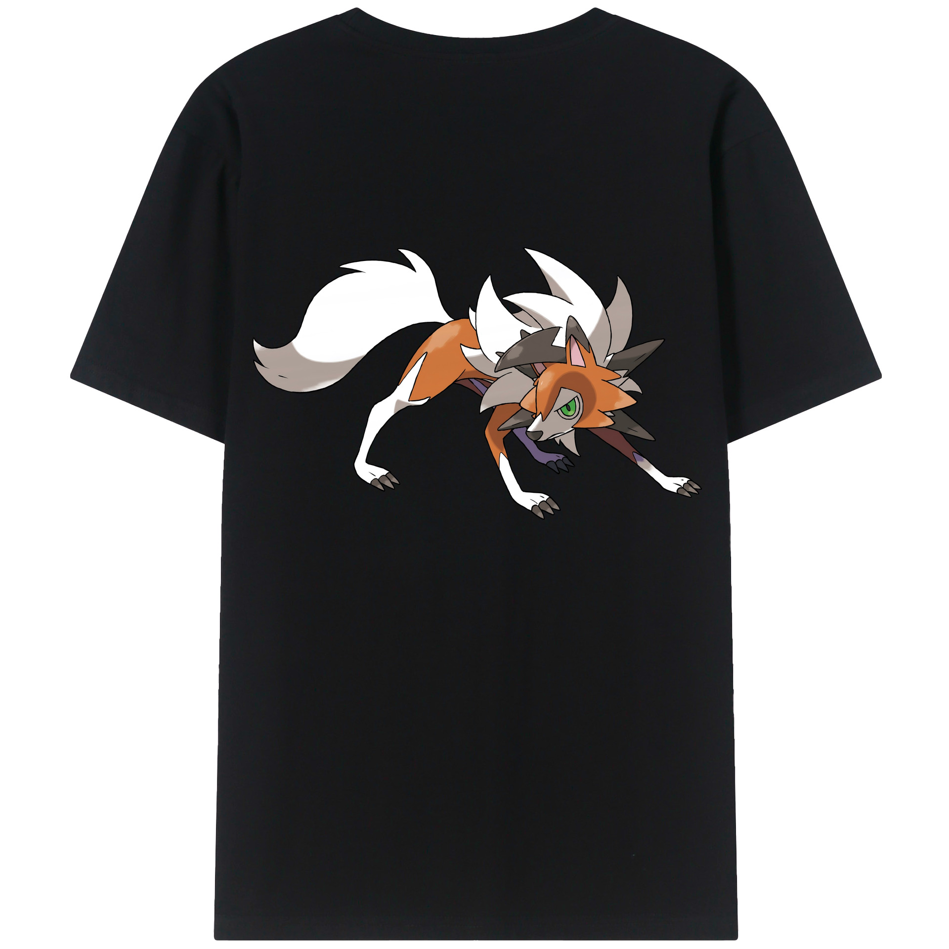 （画像用） ポケットモンスター Pokémon 綿100％ メンズ半袖Tシャツ（バックプリント） 通気性