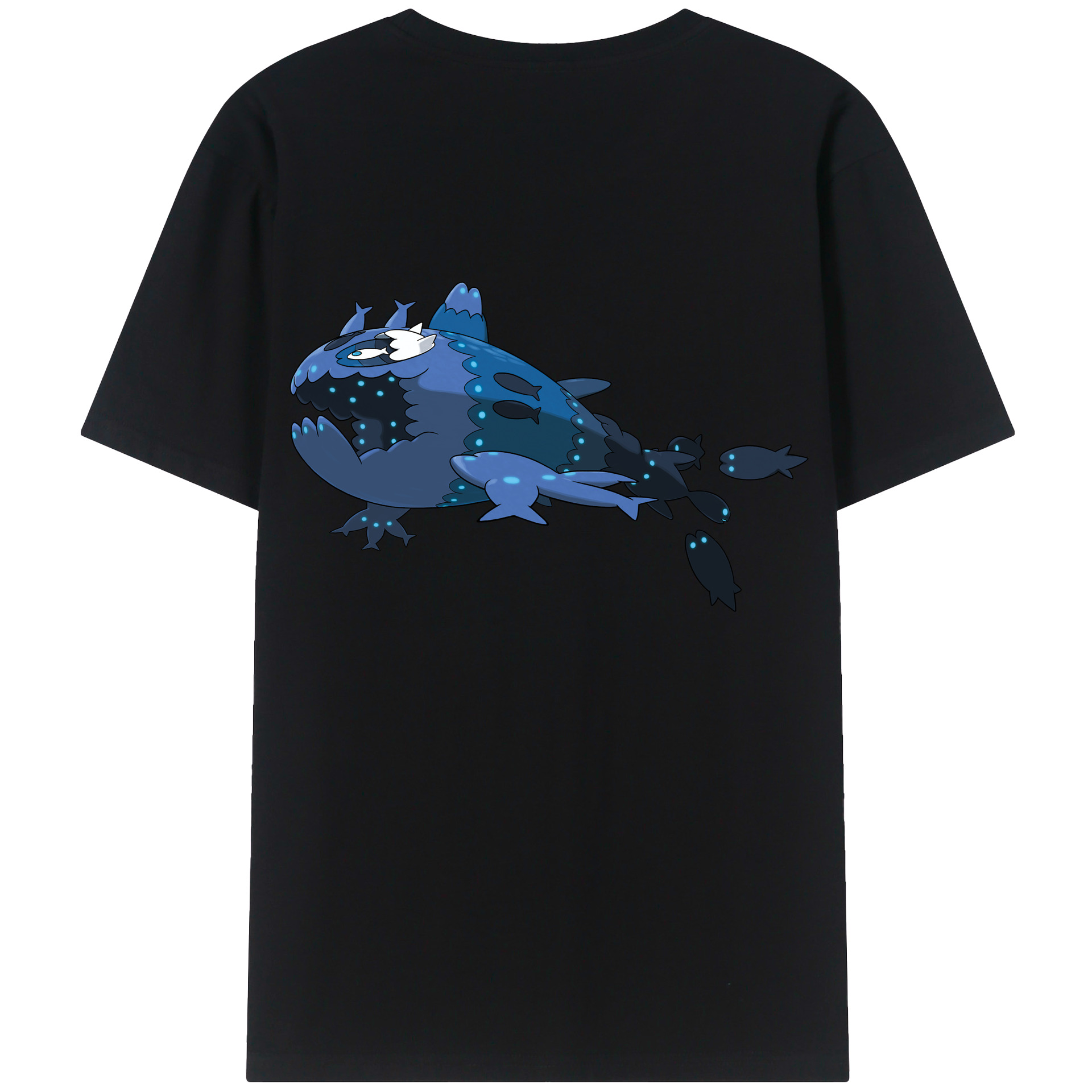 （画像用） ポケットモンスター Pokémon 綿100％ メンズ半袖Tシャツ（バックプリント） 通気性