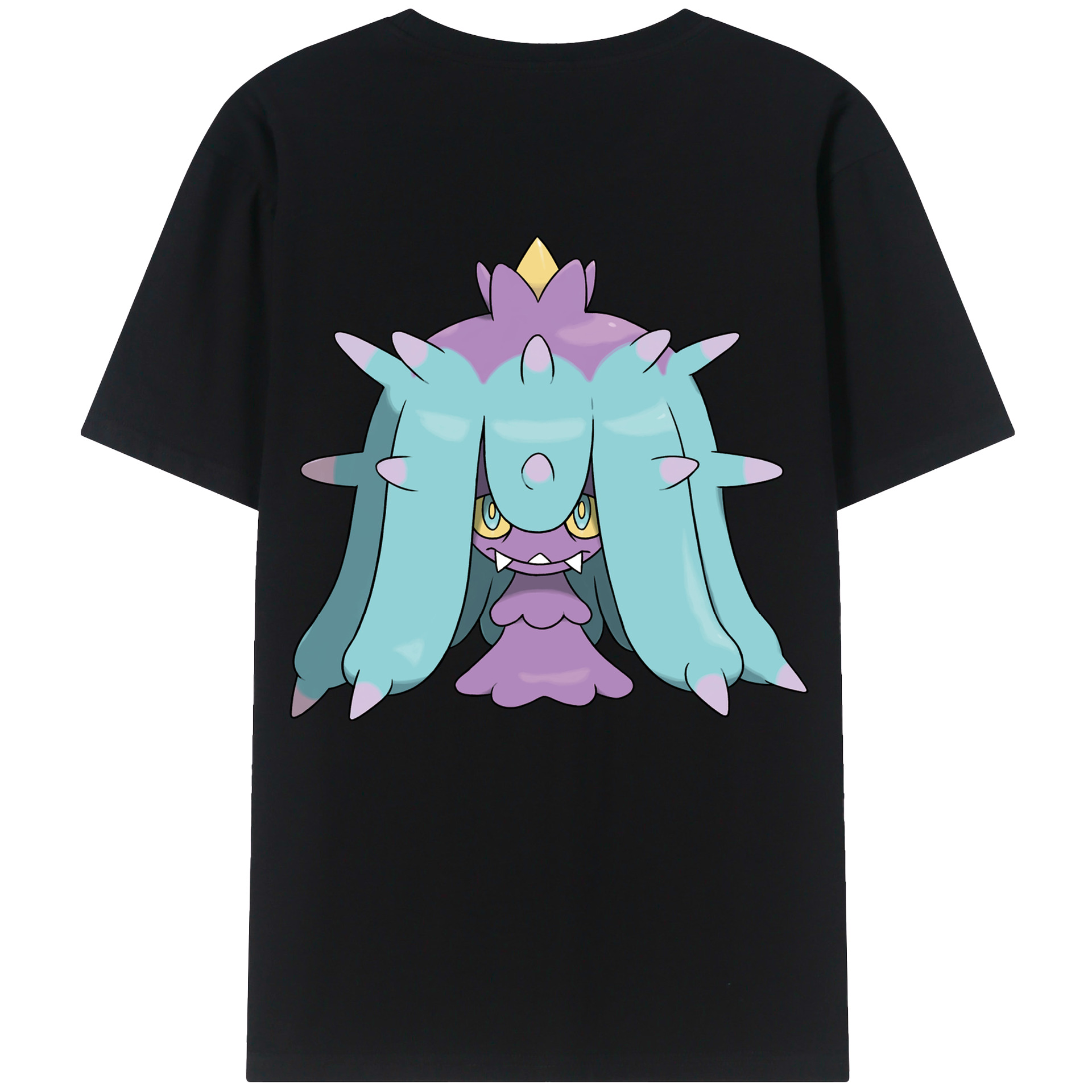（画像用） ポケットモンスター Pokémon 綿100％ メンズ半袖Tシャツ（バックプリント） 通気性