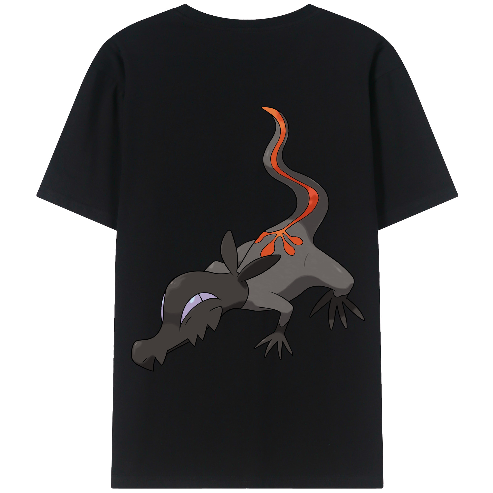 （画像用） ポケットモンスター Pokémon 綿100％ メンズ半袖Tシャツ（バックプリント） 通気性
