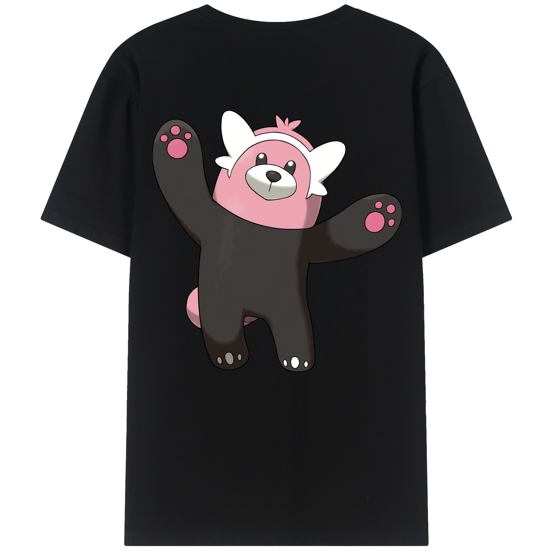 （画像用） ポケットモンスター Pokémon 綿100％ メンズ半袖Tシャツ（バックプリント） 通気性