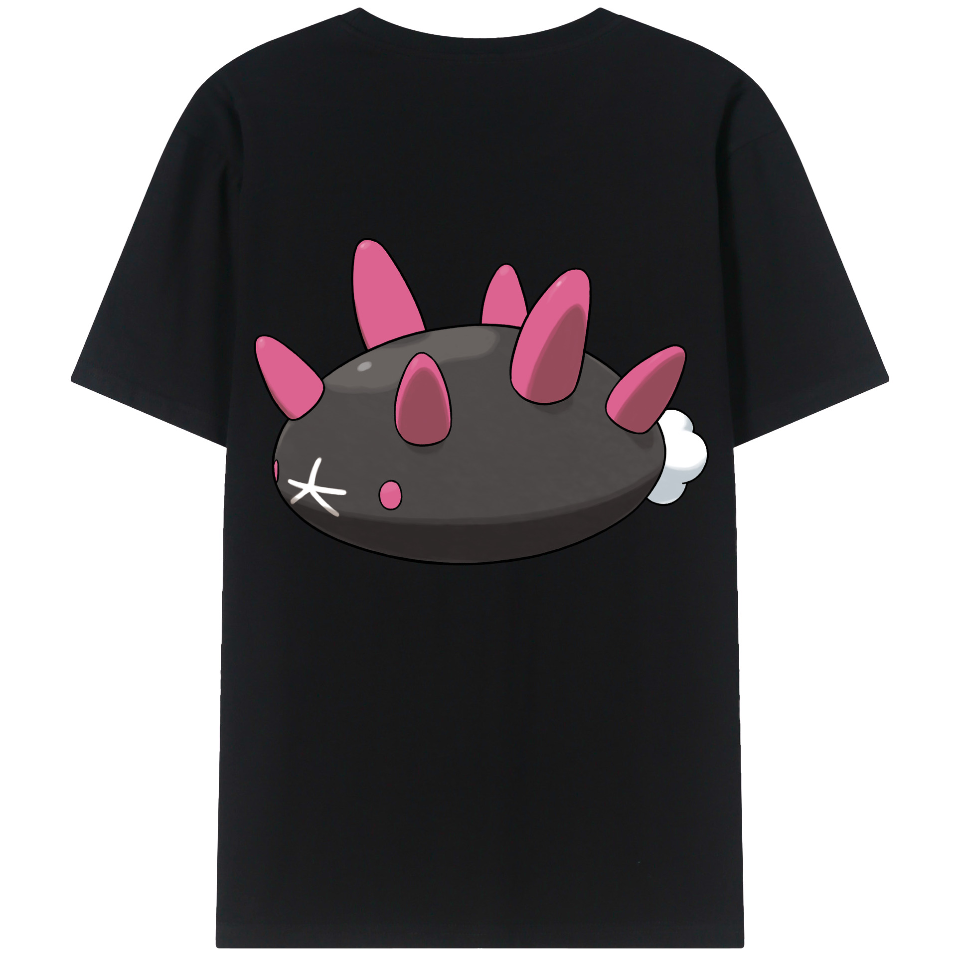 （画像用） ポケットモンスター Pokémon 綿100％ メンズ半袖Tシャツ（バックプリント） 通気性