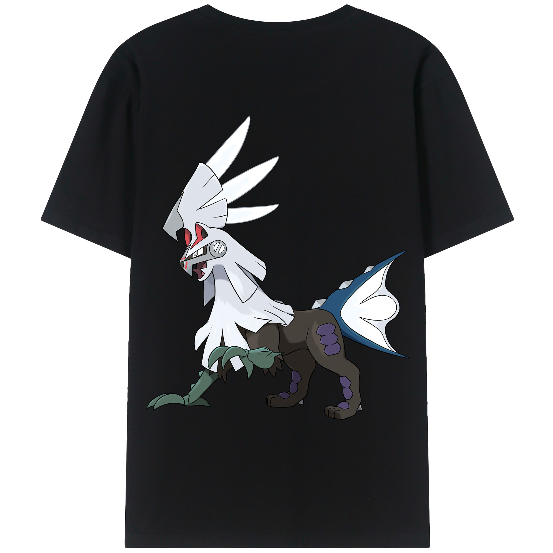 （画像用） ポケットモンスター Pokémon 綿100％ メンズ半袖Tシャツ（バックプリント） 通気性