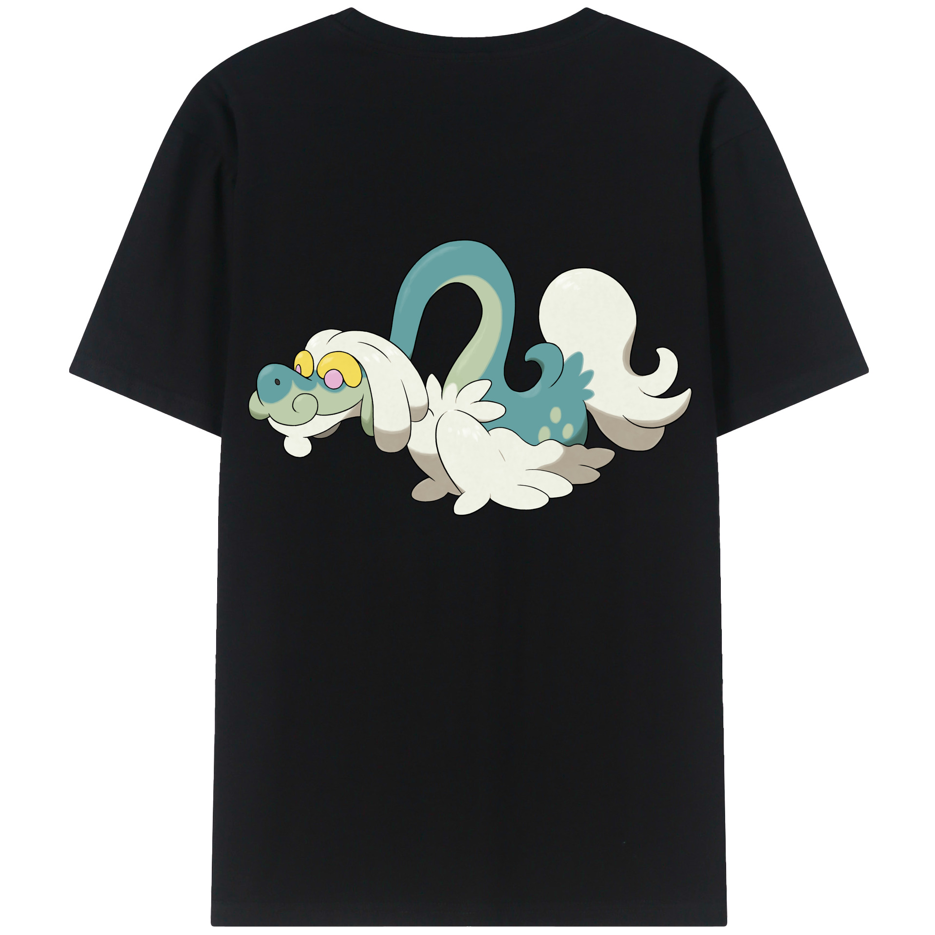 （画像用） ポケットモンスター Pokémon 綿100％ メンズ半袖Tシャツ（バックプリント） 通気性