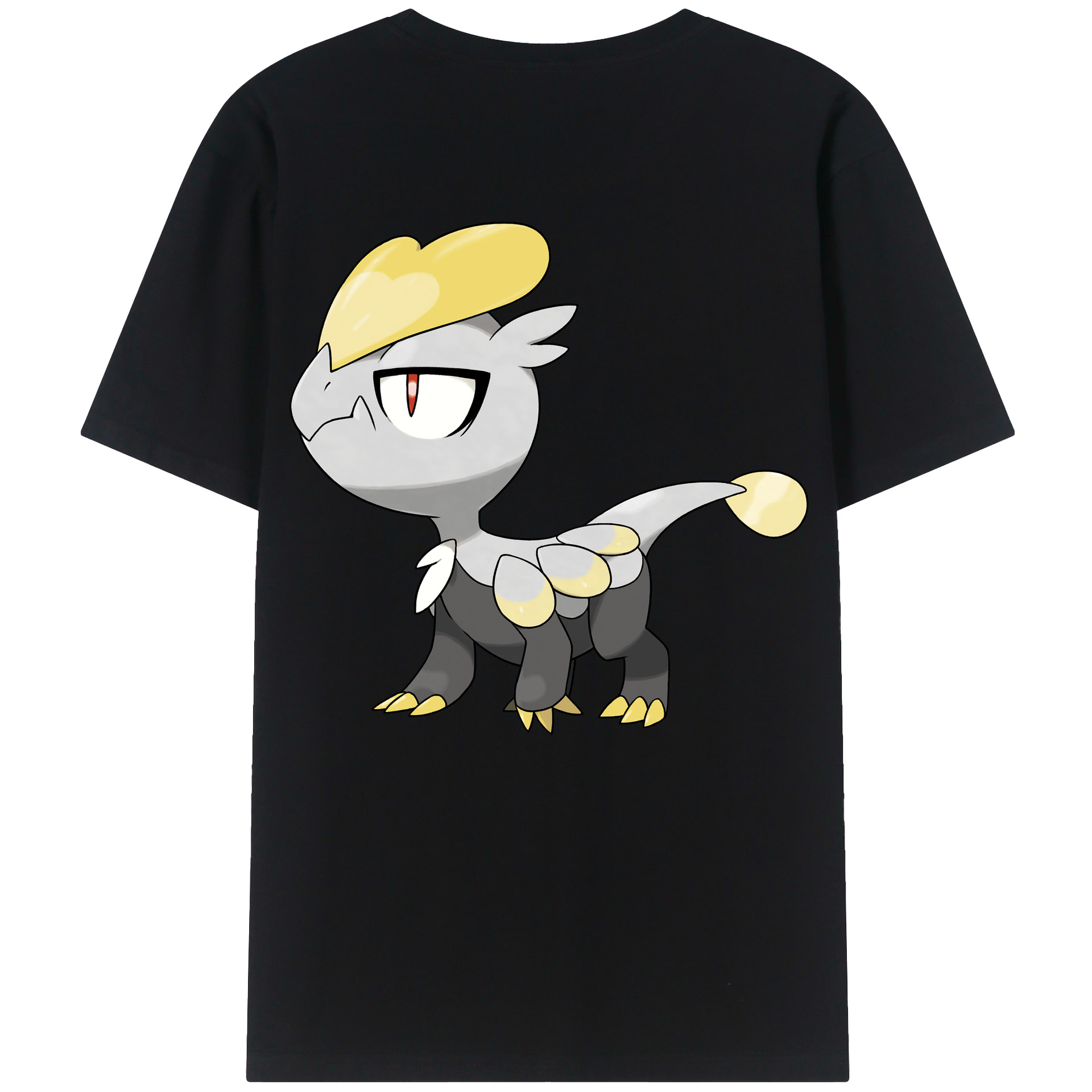（画像用） ポケットモンスター Pokémon 綿100％ メンズ半袖Tシャツ（バックプリント） 通気性