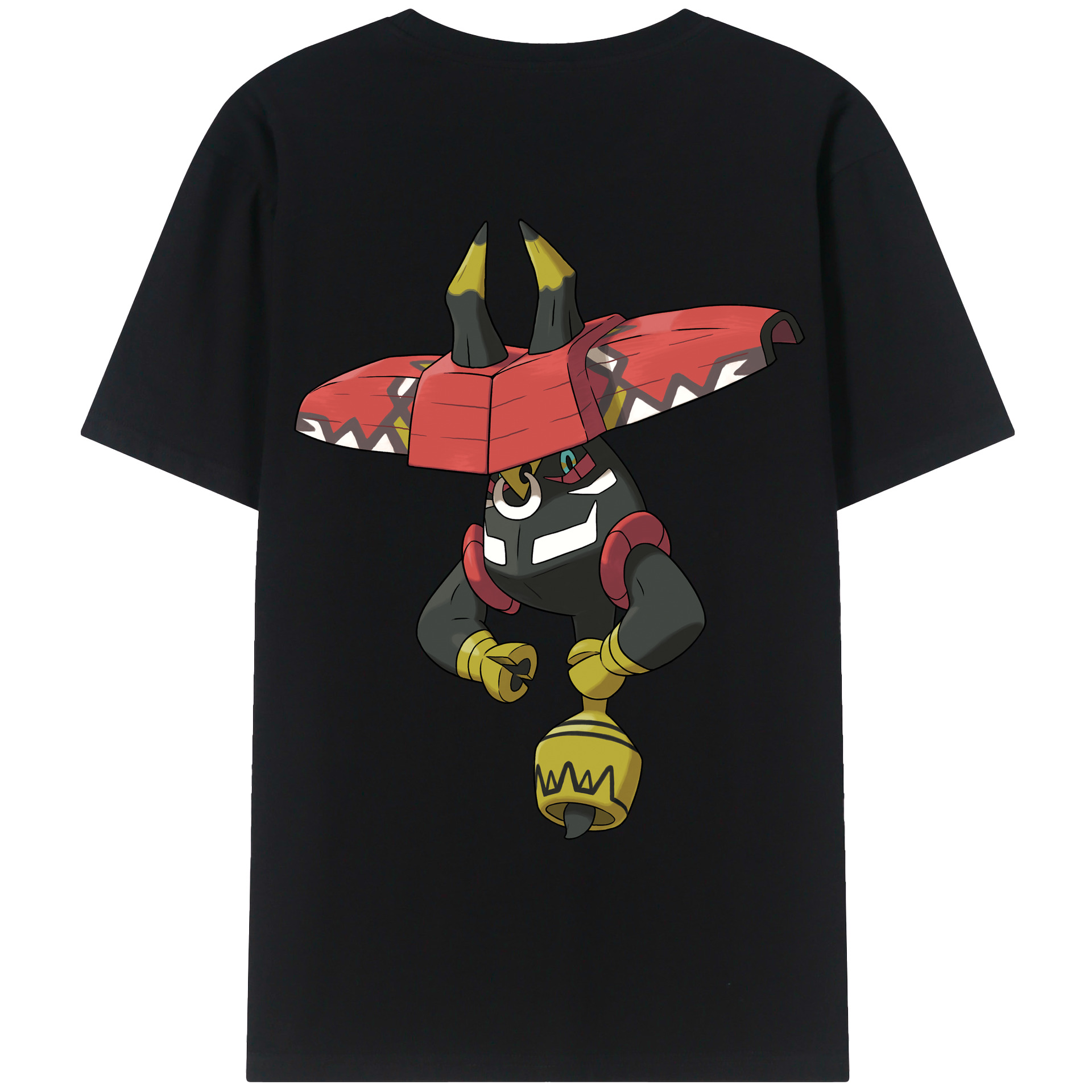 （画像用） ポケットモンスター Pokémon 綿100％ メンズ半袖Tシャツ（バックプリント） 通気性