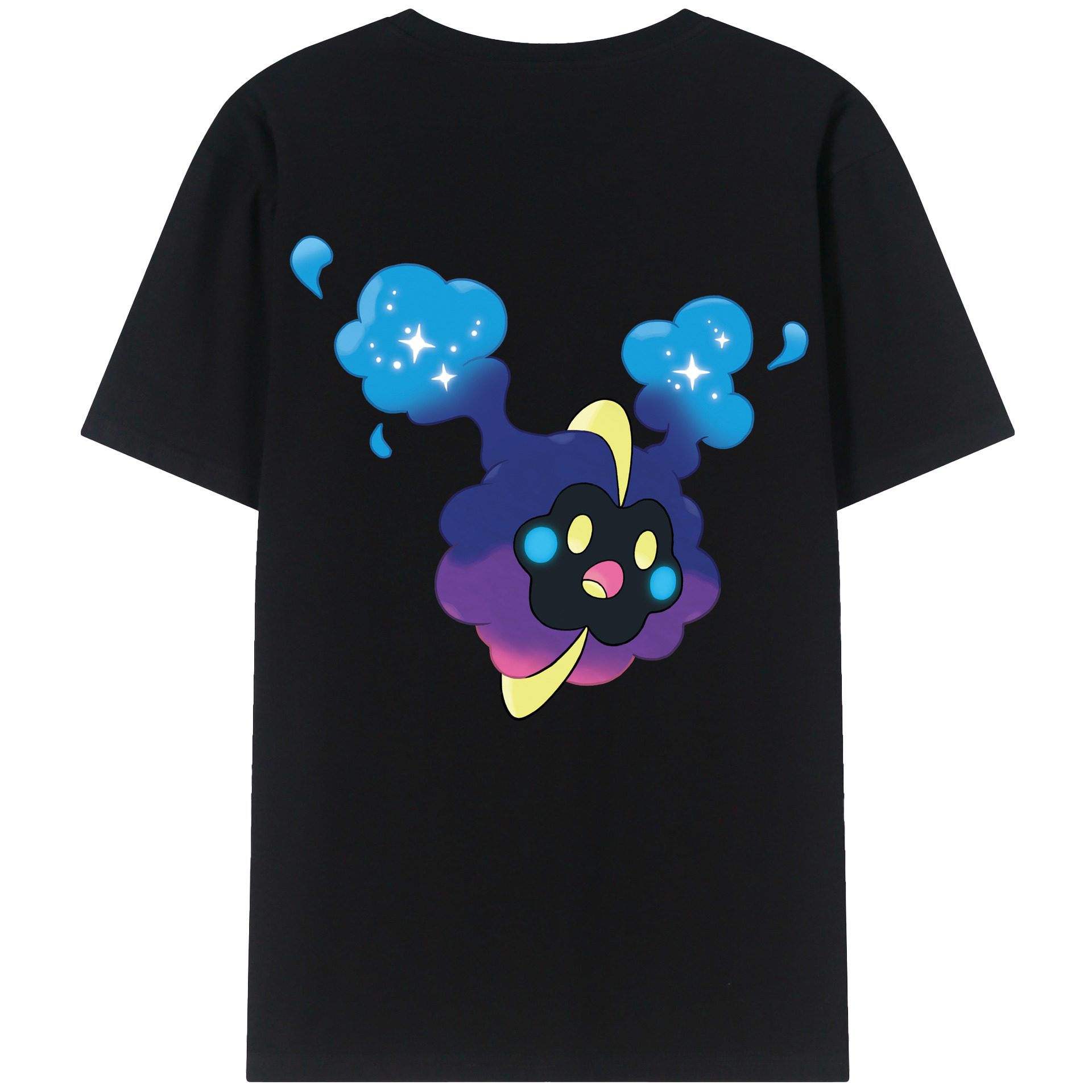 （画像用） ポケットモンスター Pokémon 綿100％ メンズ半袖Tシャツ（バックプリント） 通気性