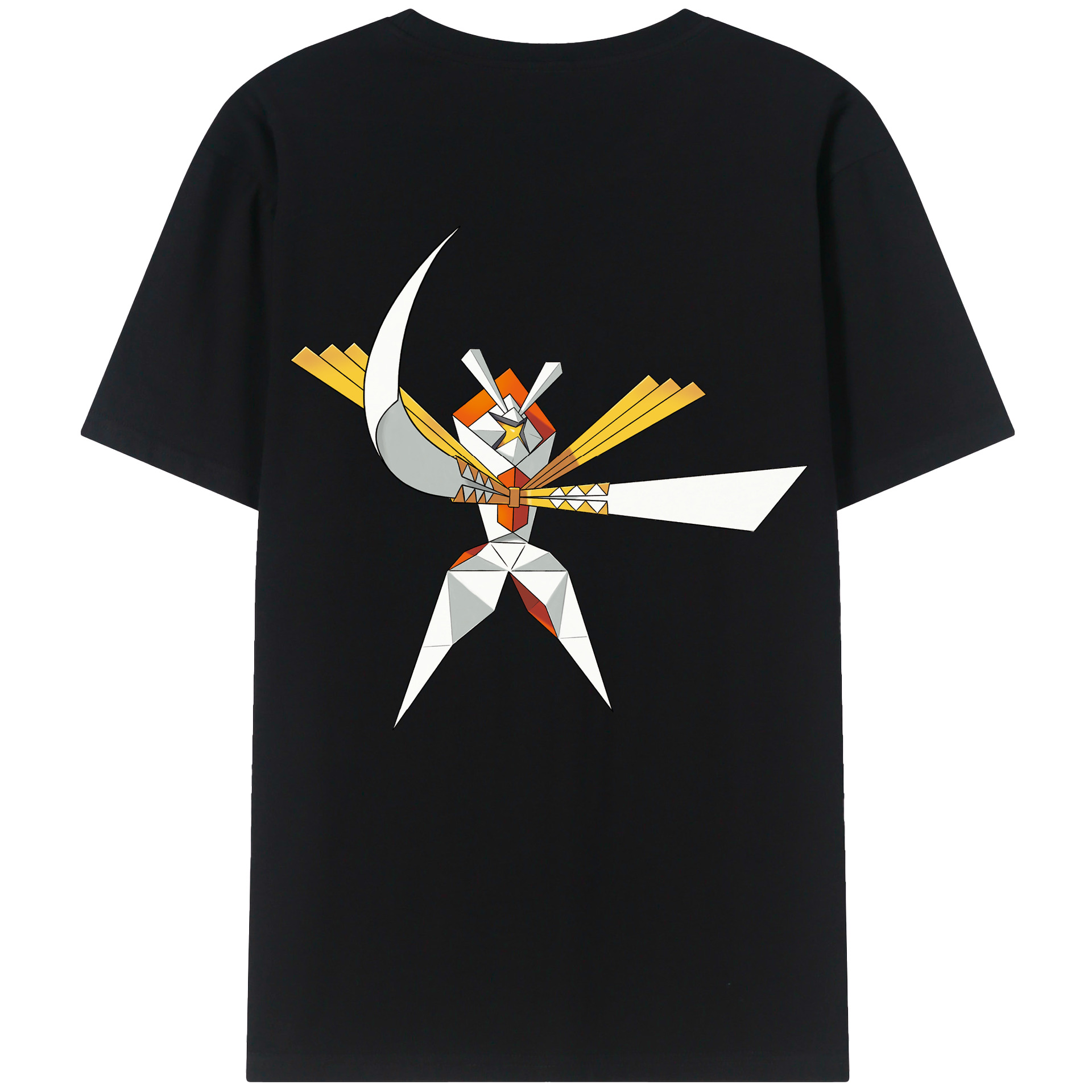 （画像用） ポケットモンスター Pokémon 綿100％ メンズ半袖Tシャツ（バックプリント） 通気性