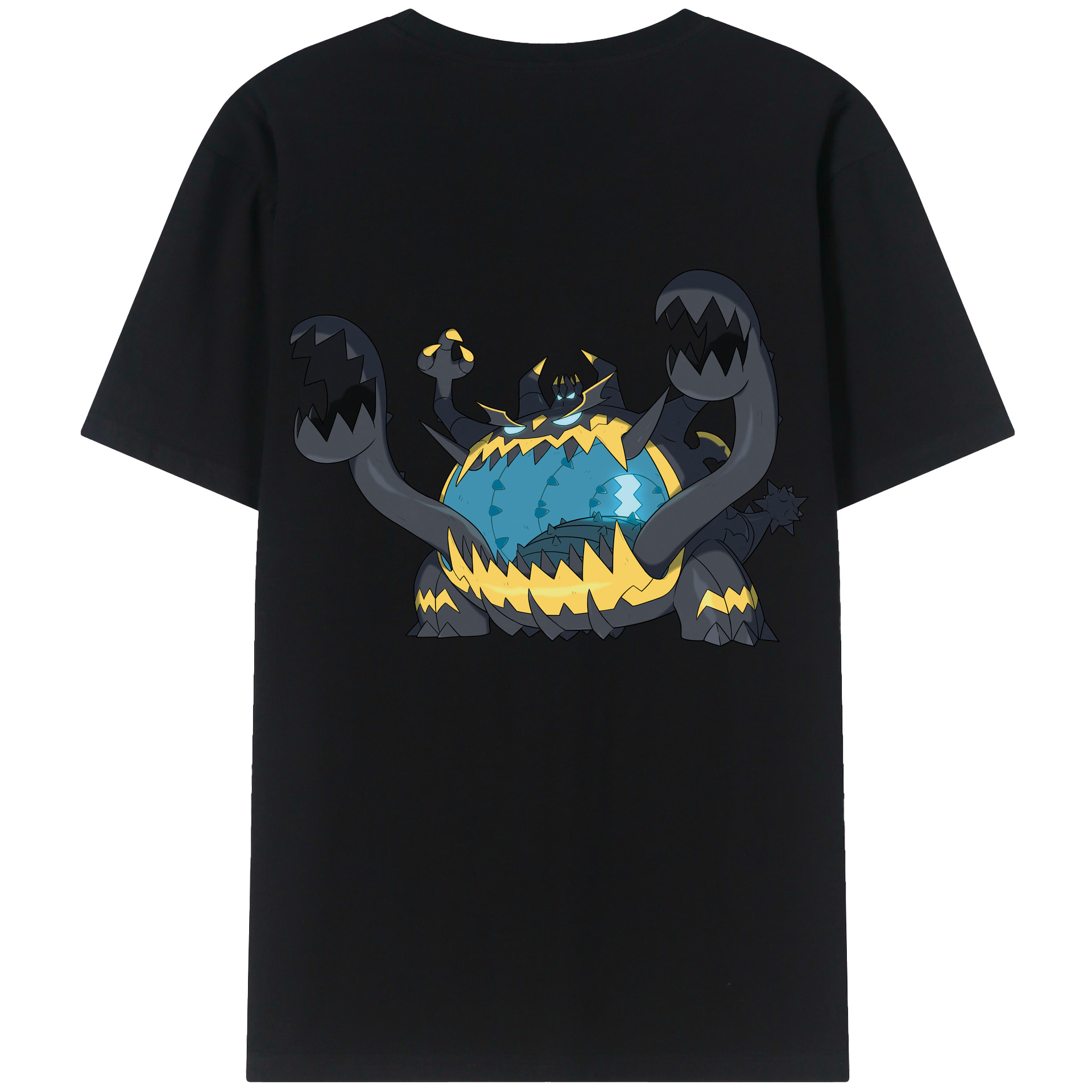 （画像用） ポケットモンスター Pokémon 綿100％ メンズ半袖Tシャツ（バックプリント） 通気性