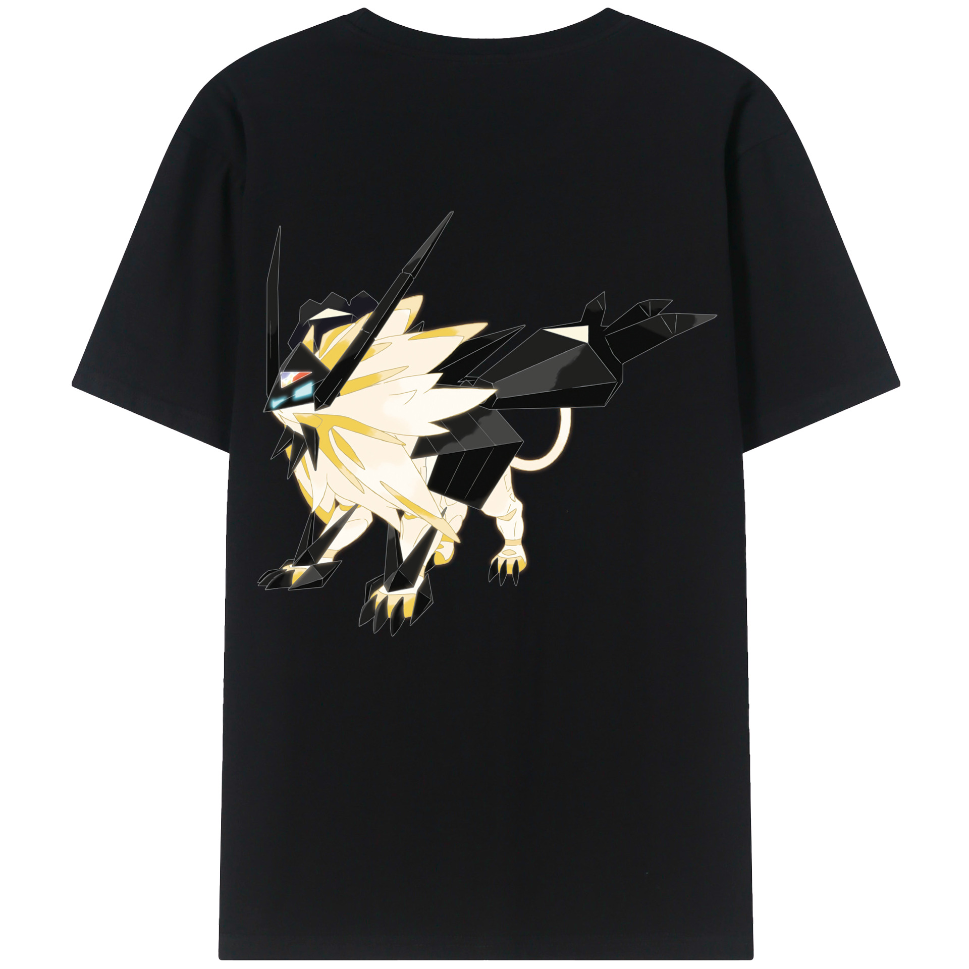 （画像用） ポケットモンスター Pokémon 綿100％ メンズ半袖Tシャツ（バックプリント） 通気性