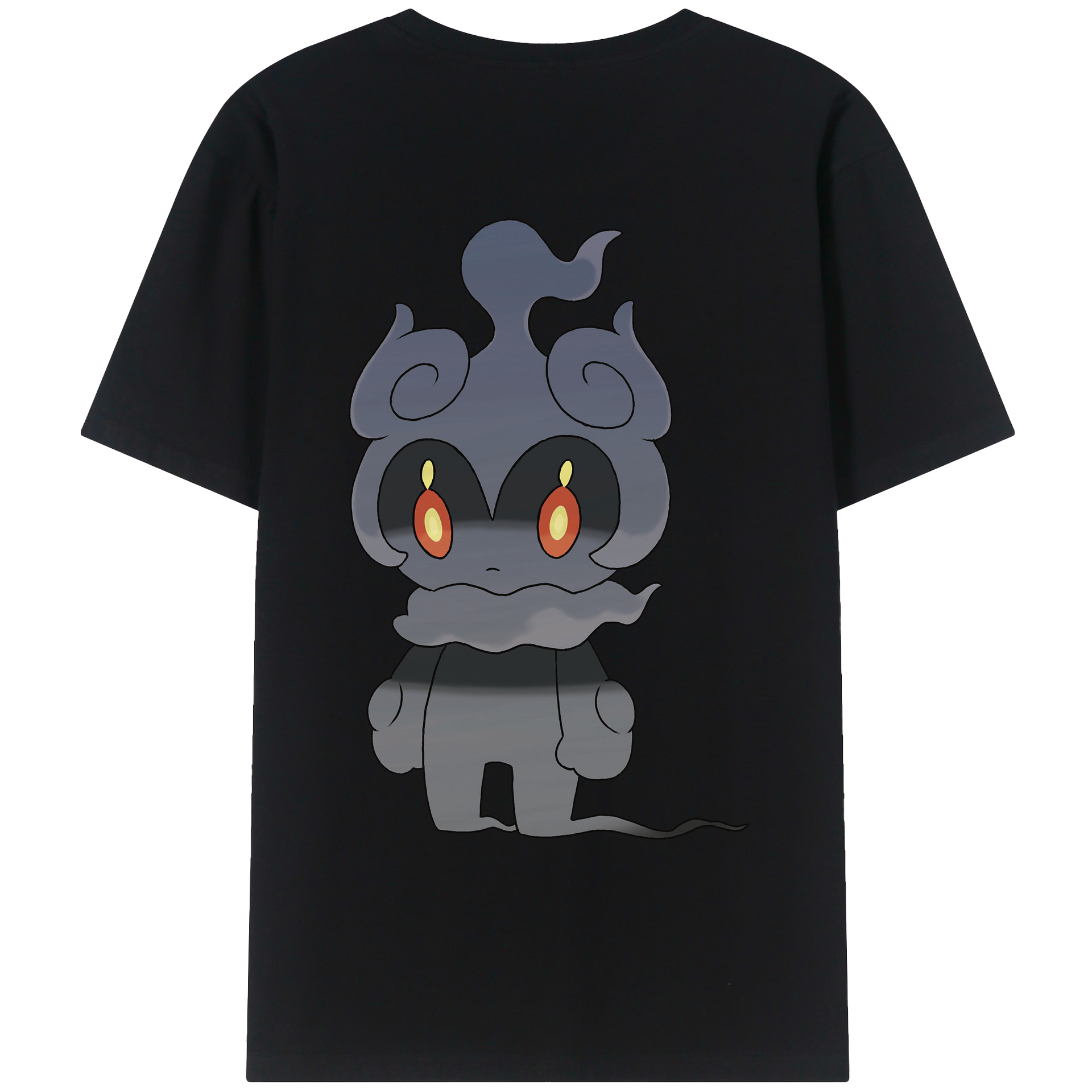 （画像用） ポケットモンスター Pokémon 綿100％ メンズ半袖Tシャツ（バックプリント） 通気性