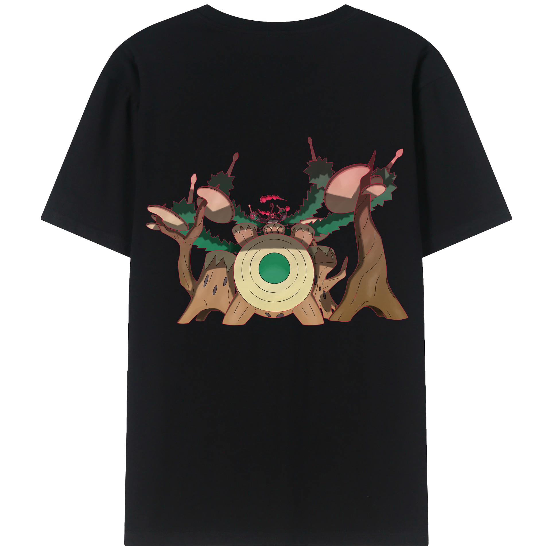 （画像用） ポケットモンスター Pokémon 綿100％ メンズ半袖Tシャツ（バックプリント） 通気性