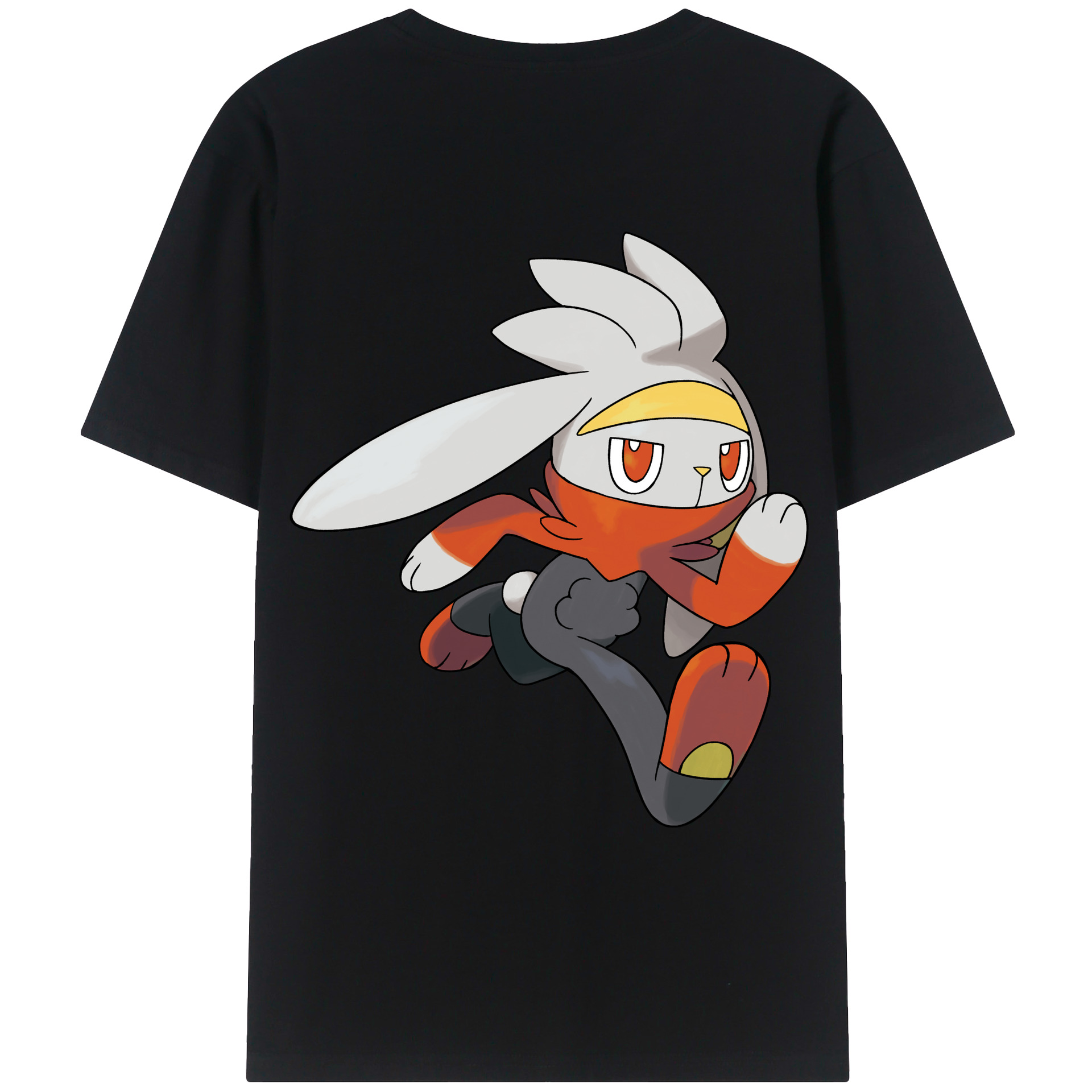 （画像用） ポケットモンスター Pokémon 綿100％ メンズ半袖Tシャツ（バックプリント） 通気性