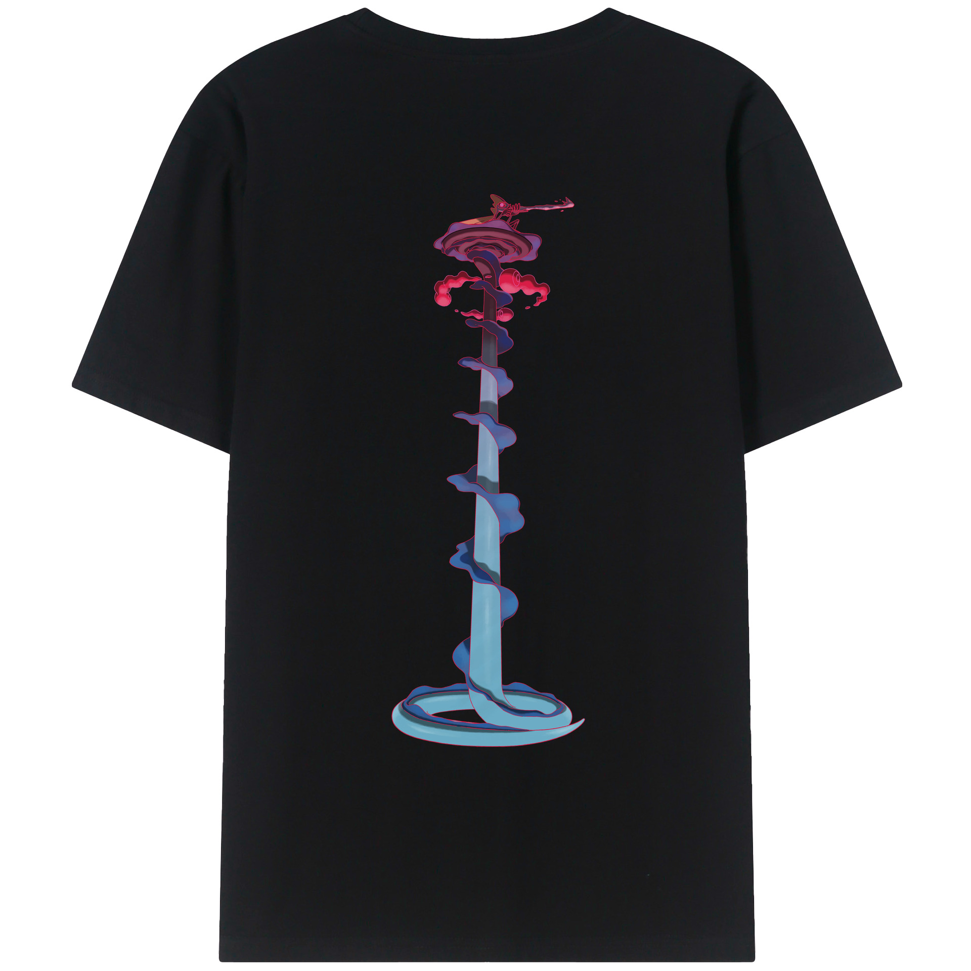 （画像用） ポケットモンスター Pokémon 綿100％ メンズ半袖Tシャツ（バックプリント） 通気性