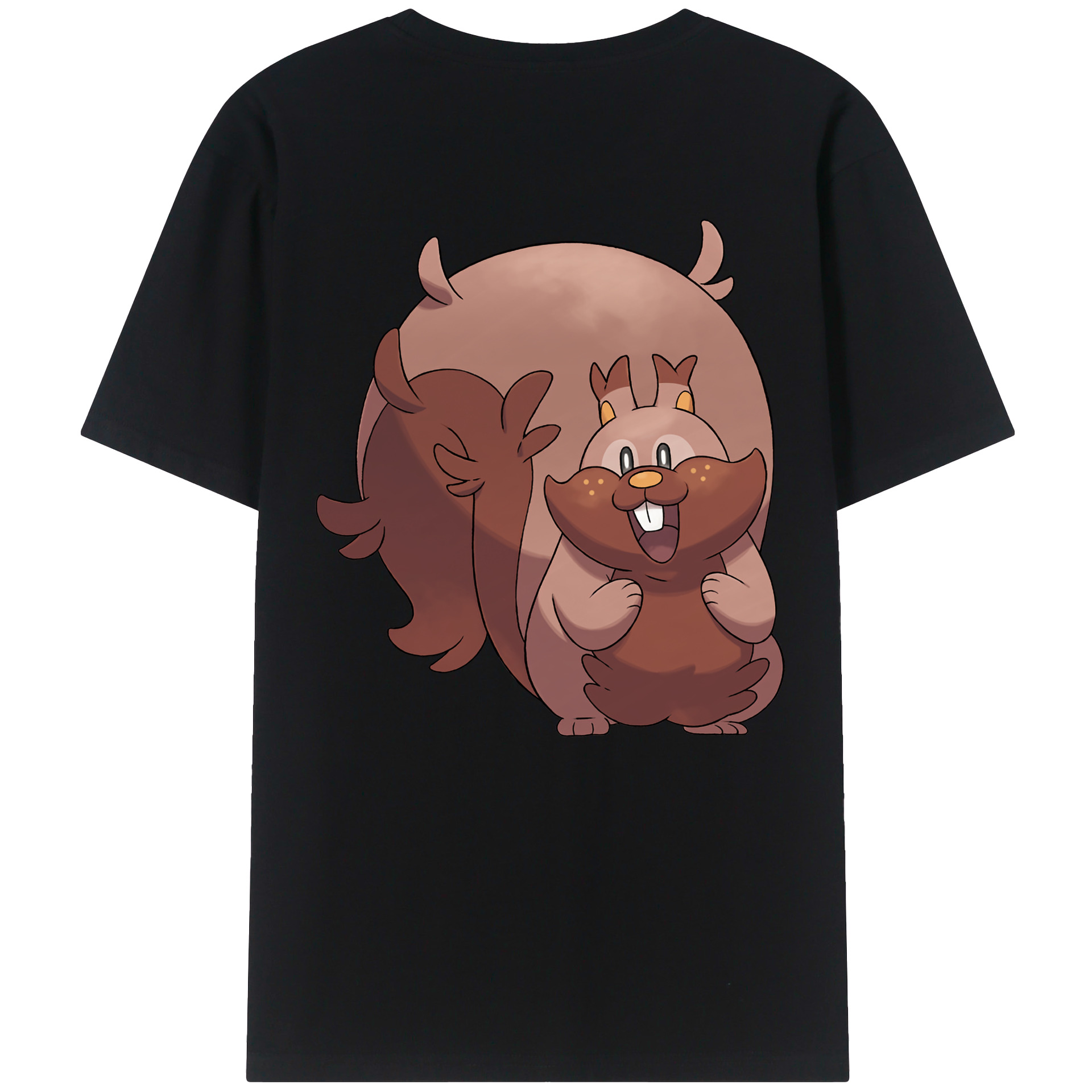 （画像用） ポケットモンスター Pokémon 綿100％ メンズ半袖Tシャツ（バックプリント） 通気性