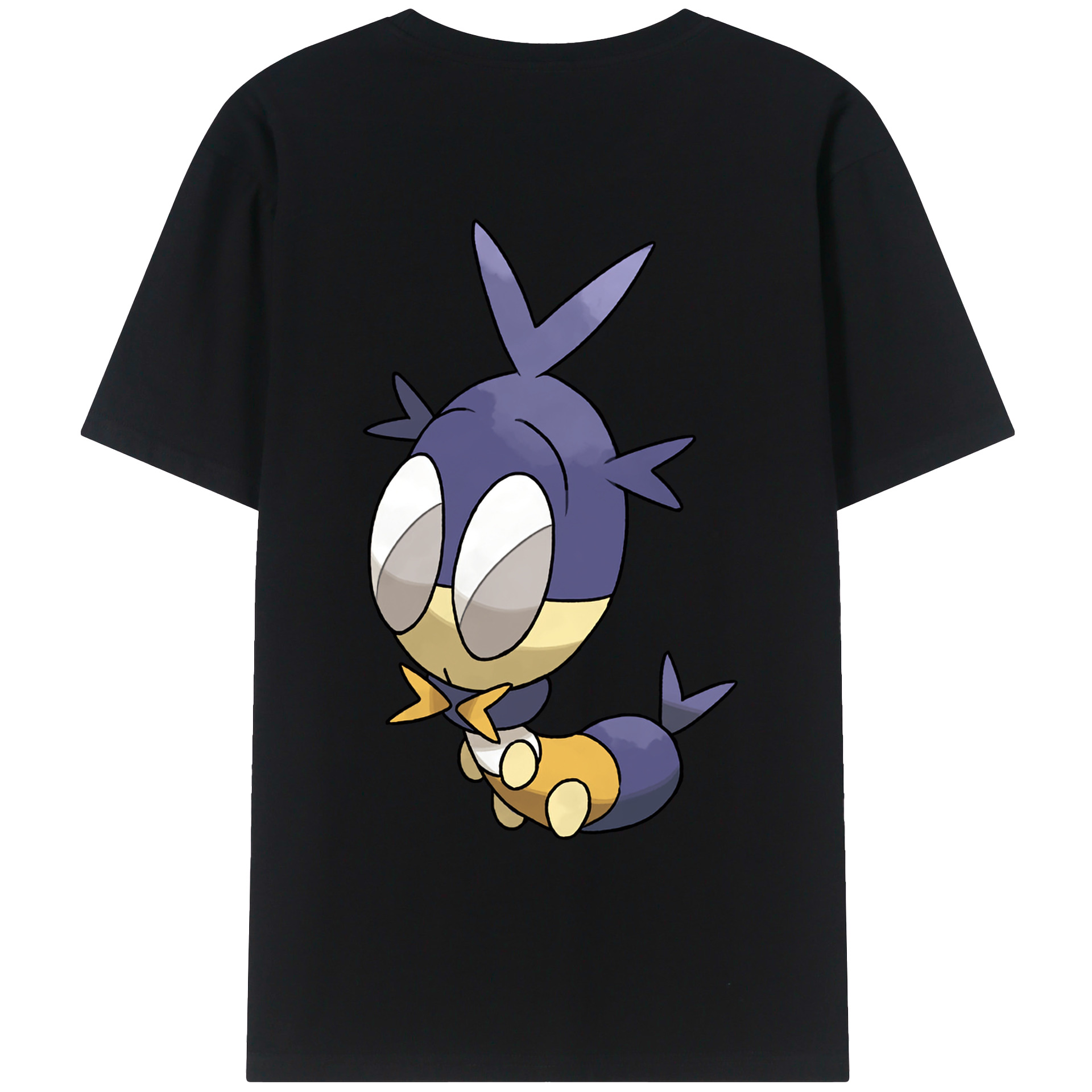 （画像用） ポケットモンスター Pokémon 綿100％ メンズ半袖Tシャツ（バックプリント） 通気性