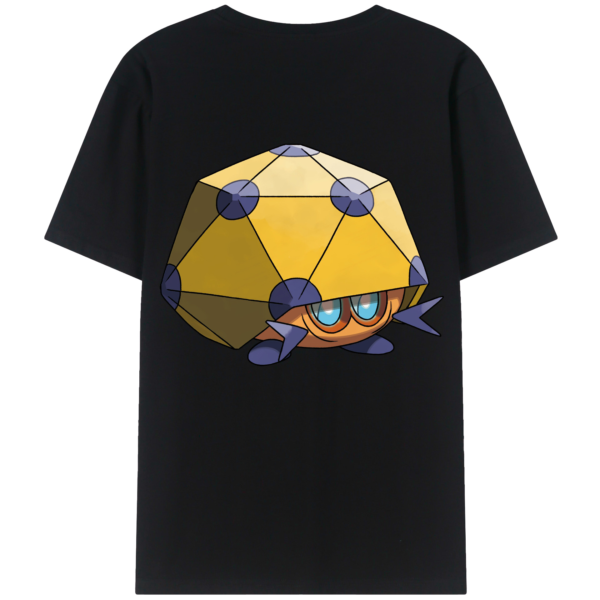 （画像用） ポケットモンスター Pokémon 綿100％ メンズ半袖Tシャツ（バックプリント） 通気性