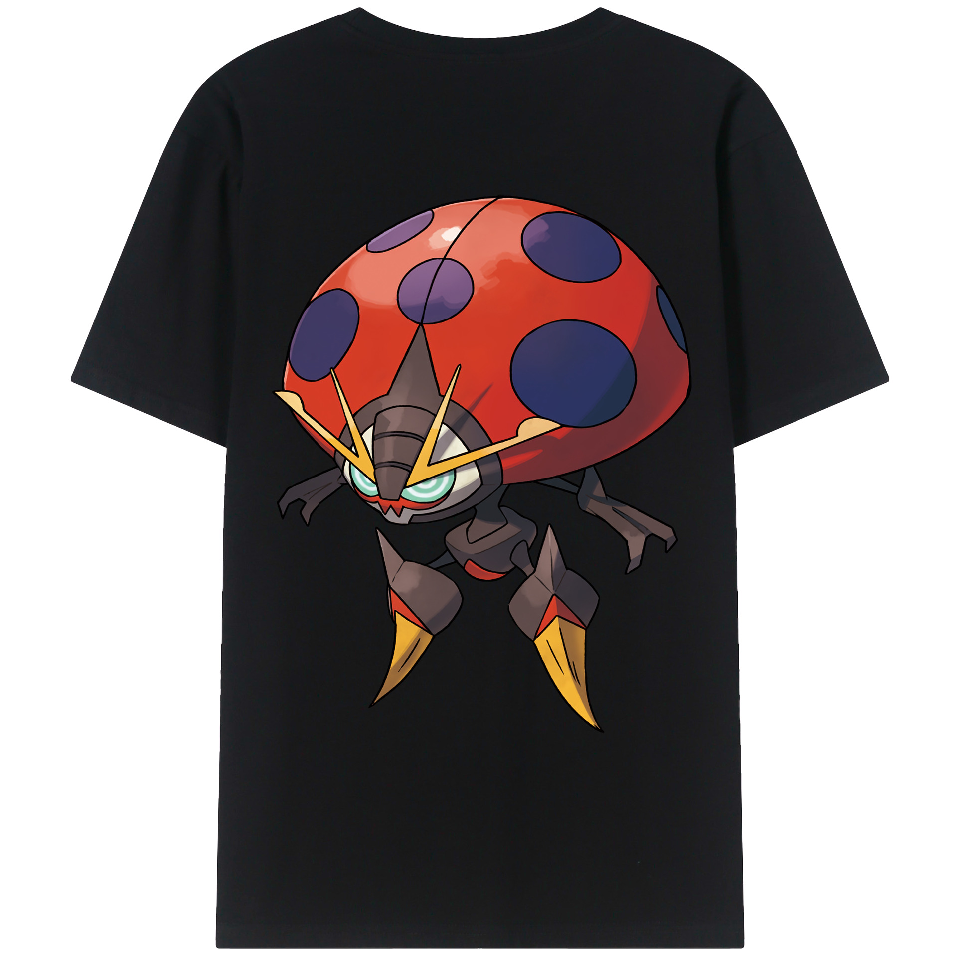 （画像用） ポケットモンスター Pokémon 綿100％ メンズ半袖Tシャツ（バックプリント） 通気性