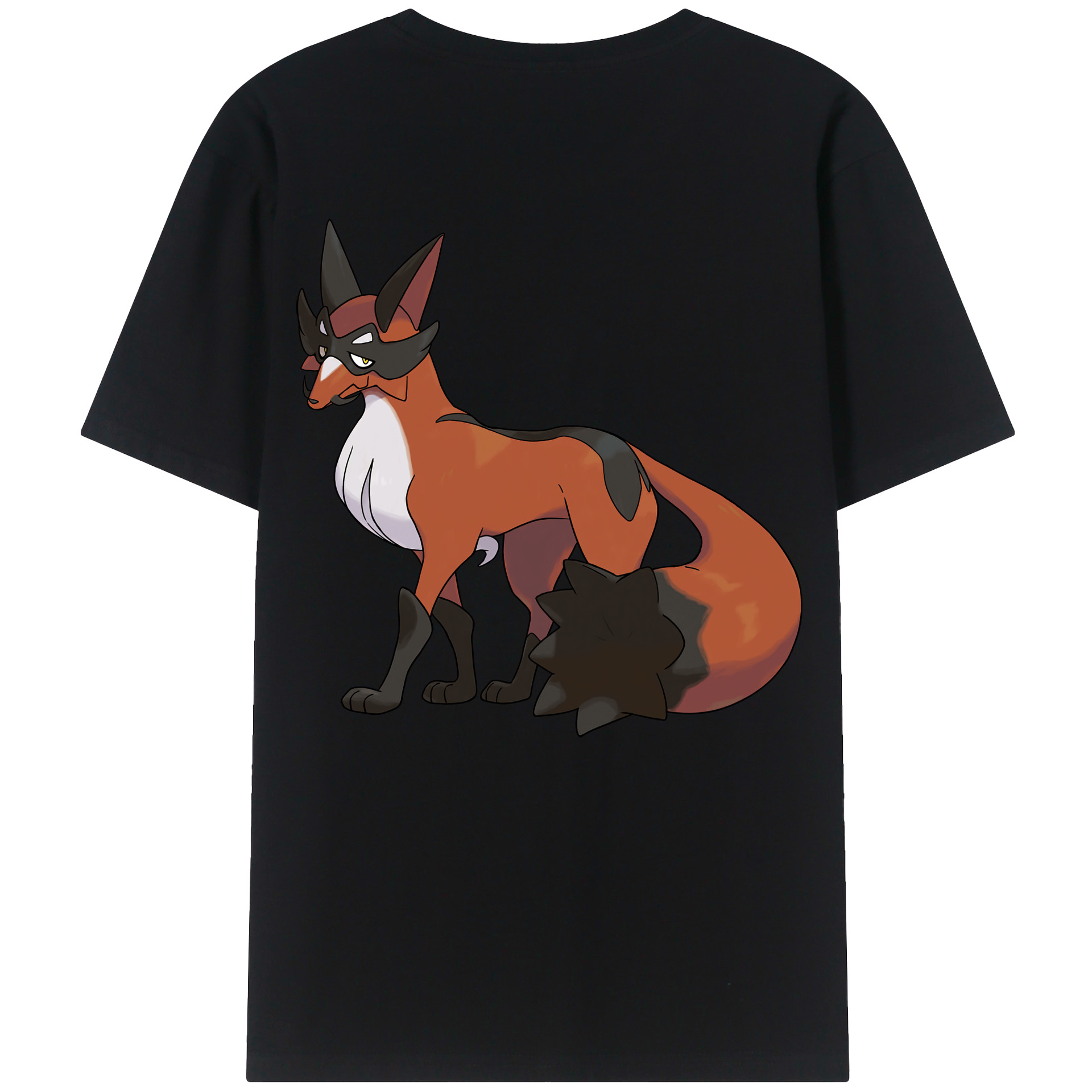 （画像用） ポケットモンスター Pokémon 綿100％ メンズ半袖Tシャツ（バックプリント） 通気性