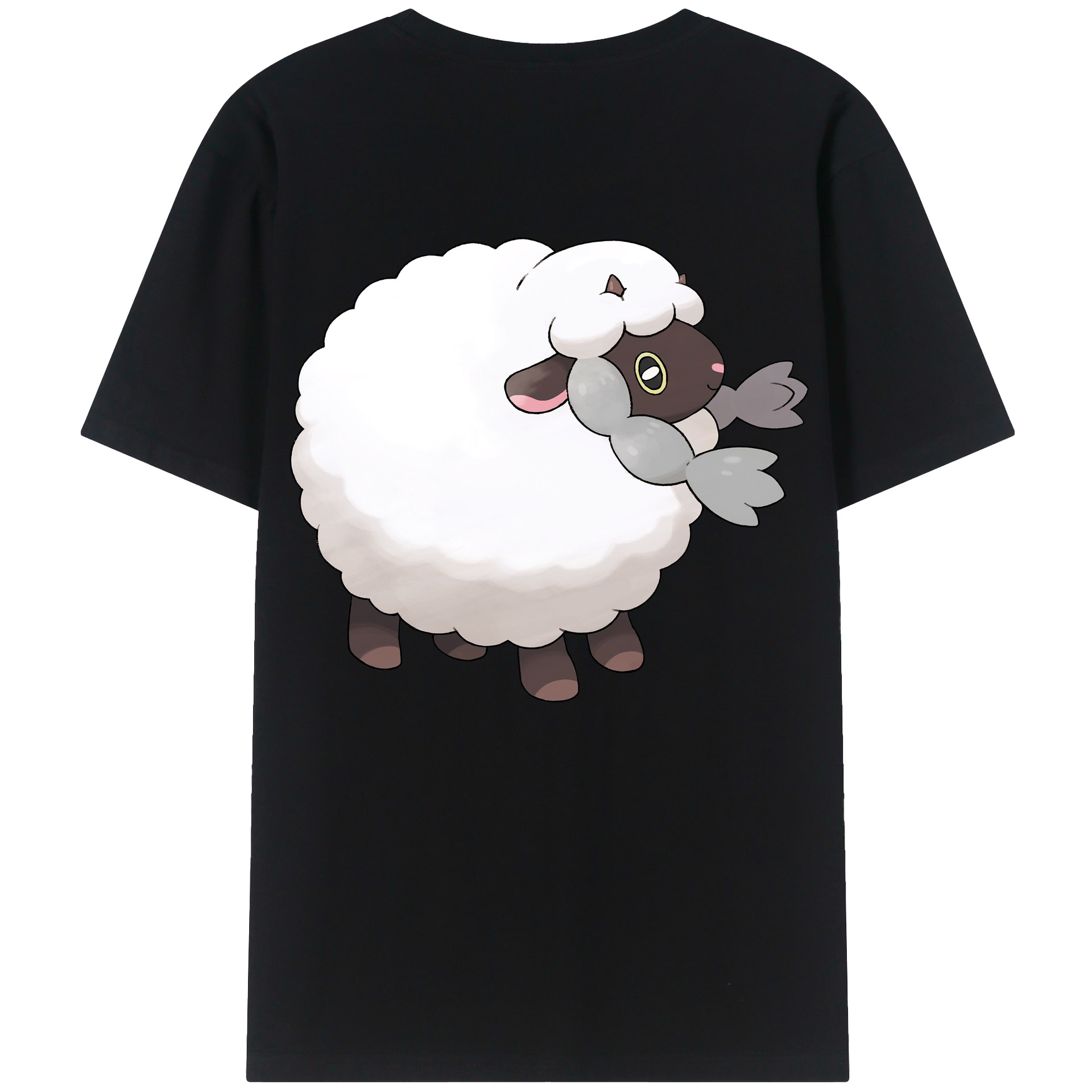（画像用） ポケットモンスター Pokémon 綿100％ メンズ半袖Tシャツ（バックプリント） 通気性