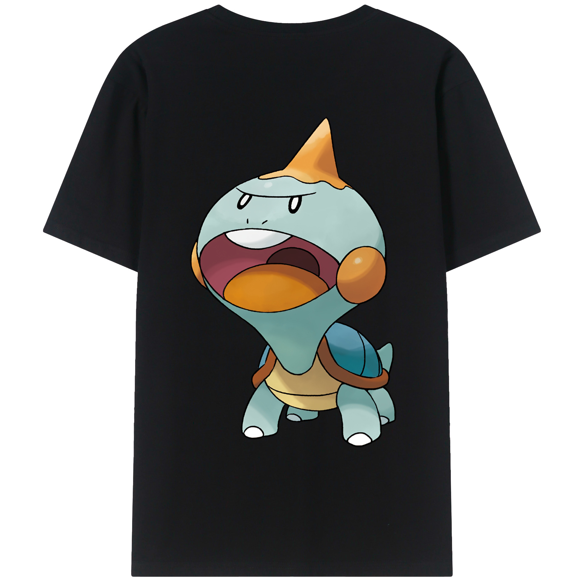 （画像用） ポケットモンスター Pokémon 綿100％ メンズ半袖Tシャツ（バックプリント） 通気性