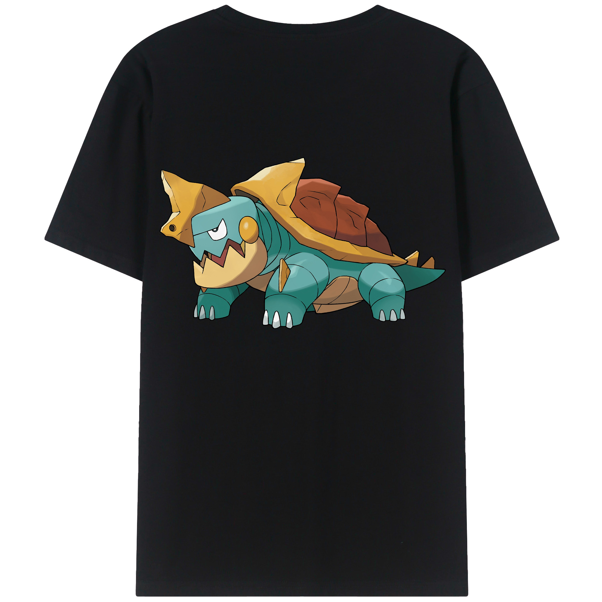 （画像用） ポケットモンスター Pokémon 綿100％ メンズ半袖Tシャツ（バックプリント） 通気性