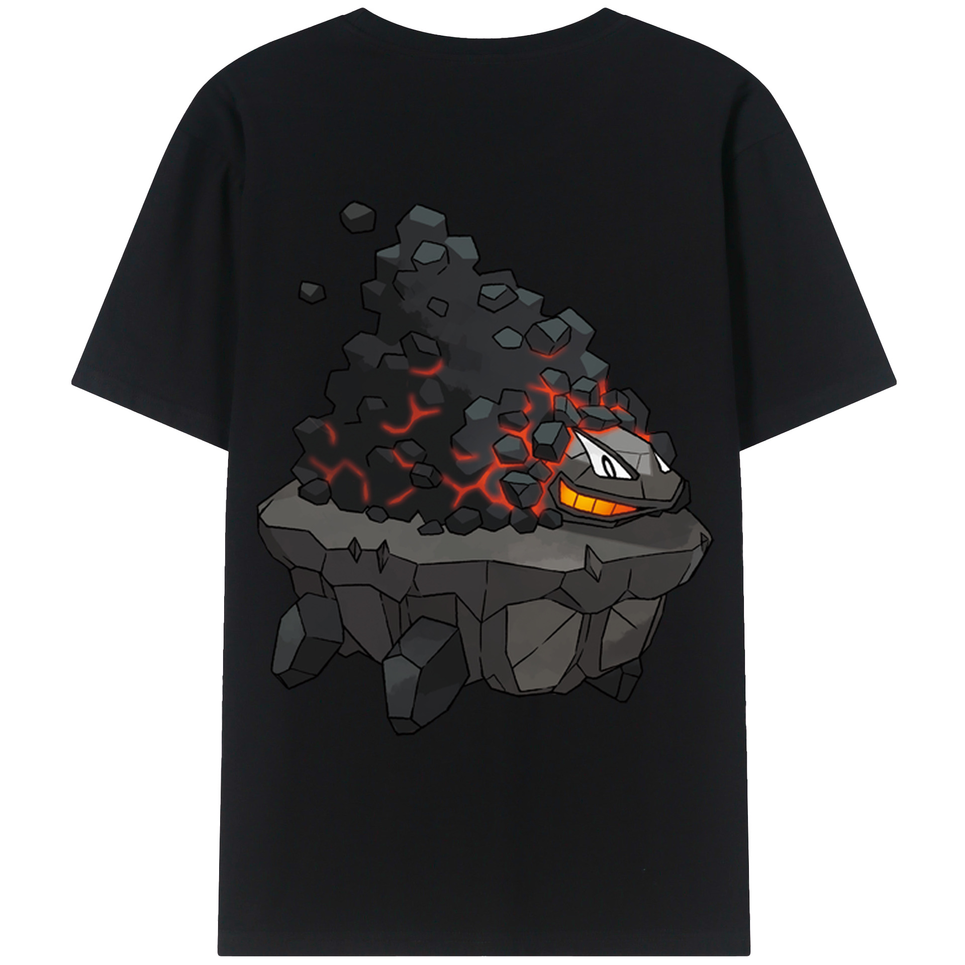（画像用） ポケットモンスター Pokémon 綿100％ メンズ半袖Tシャツ（バックプリント） 通気性