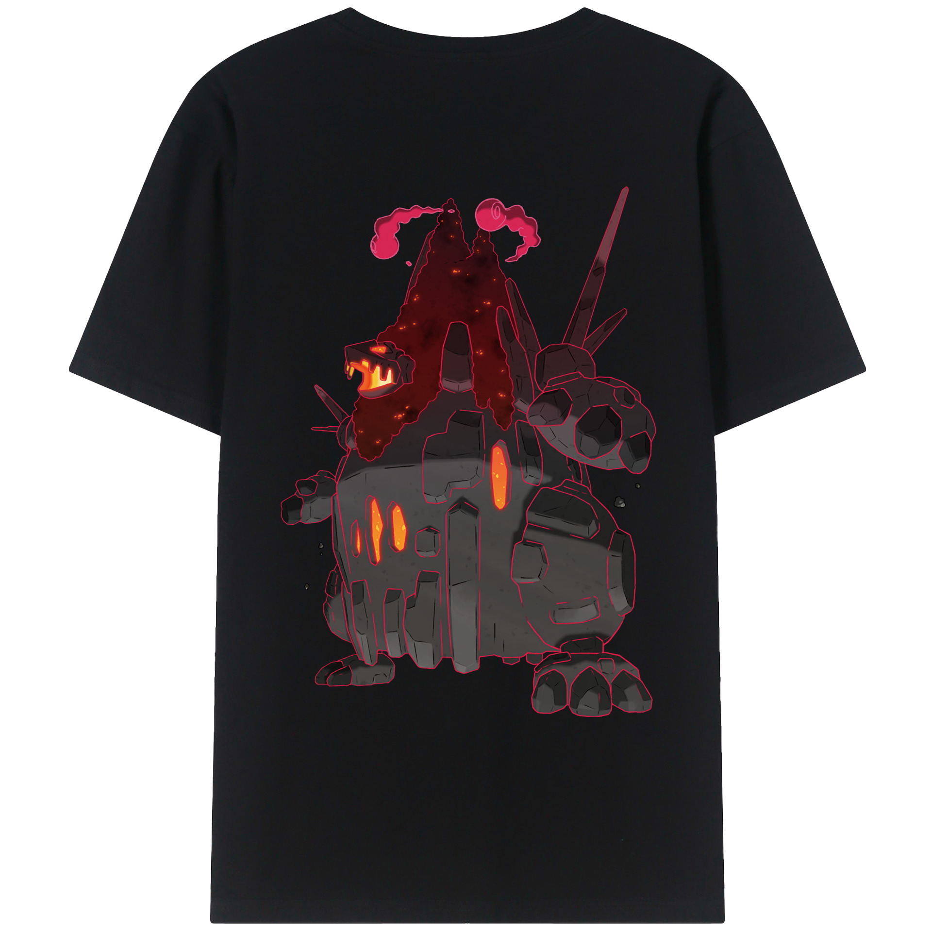 （画像用） ポケットモンスター Pokémon 綿100％ メンズ半袖Tシャツ（バックプリント） 通気性