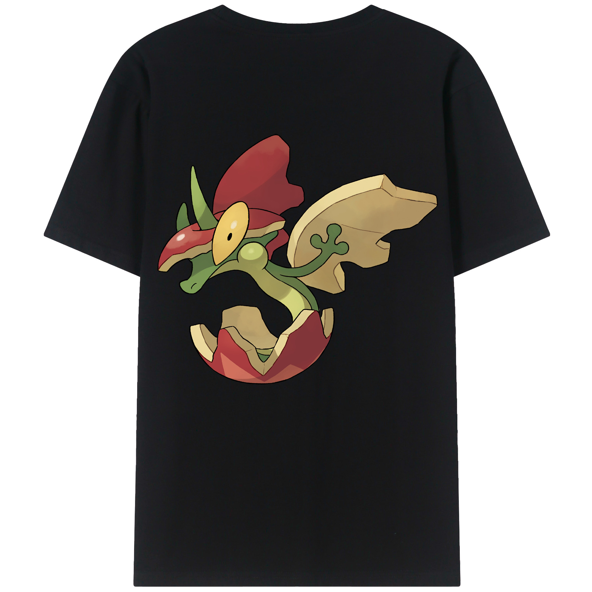 （画像用） ポケットモンスター Pokémon 綿100％ メンズ半袖Tシャツ（バックプリント） 通気性